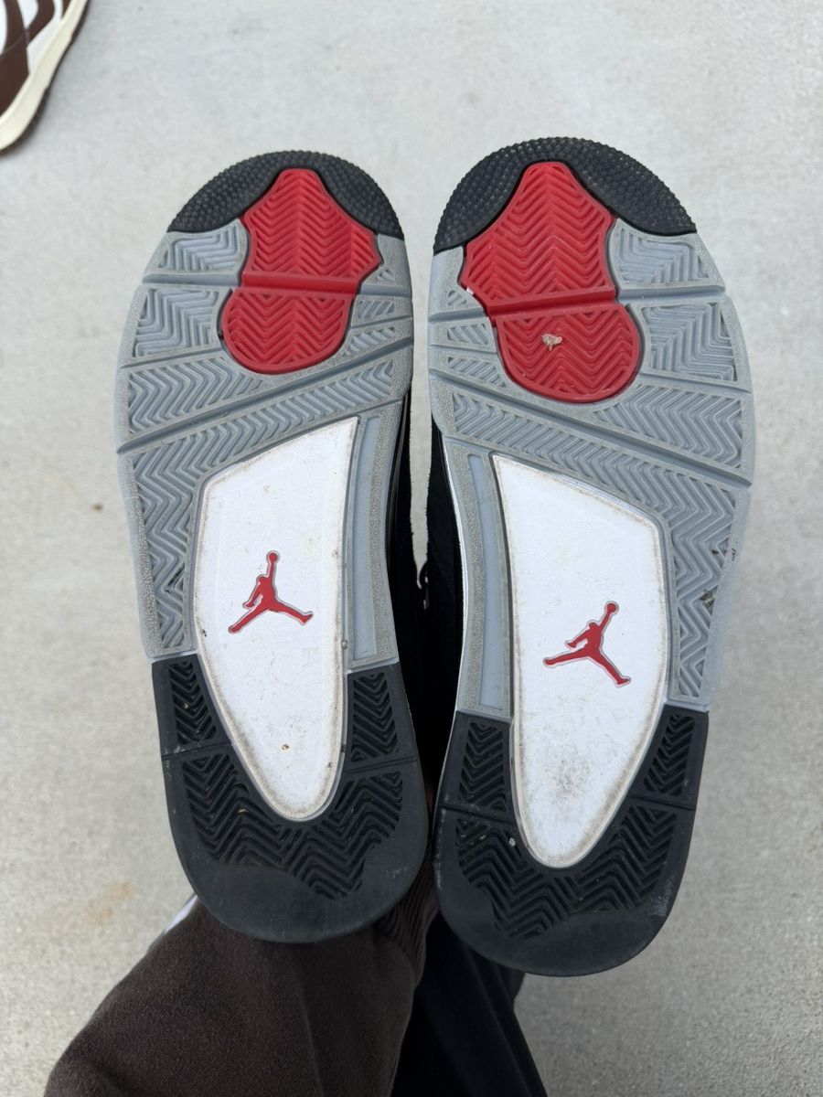 Jordan Brand Black Canvas Retro 4s Size US 9.5 / EU 42-43 - 5 Thumbnail