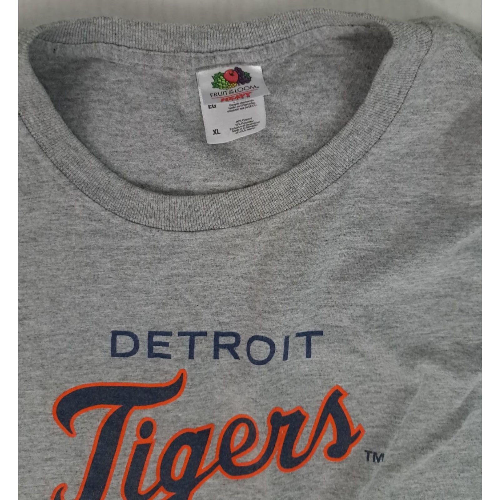 Fruit Of The Loom VINTAGE Detroit Tigers Baseball Miller Lite 2012 Printed T-Shirt MLB X-Large Size US XL / EU 56 / 4 - 2 Thumbnail