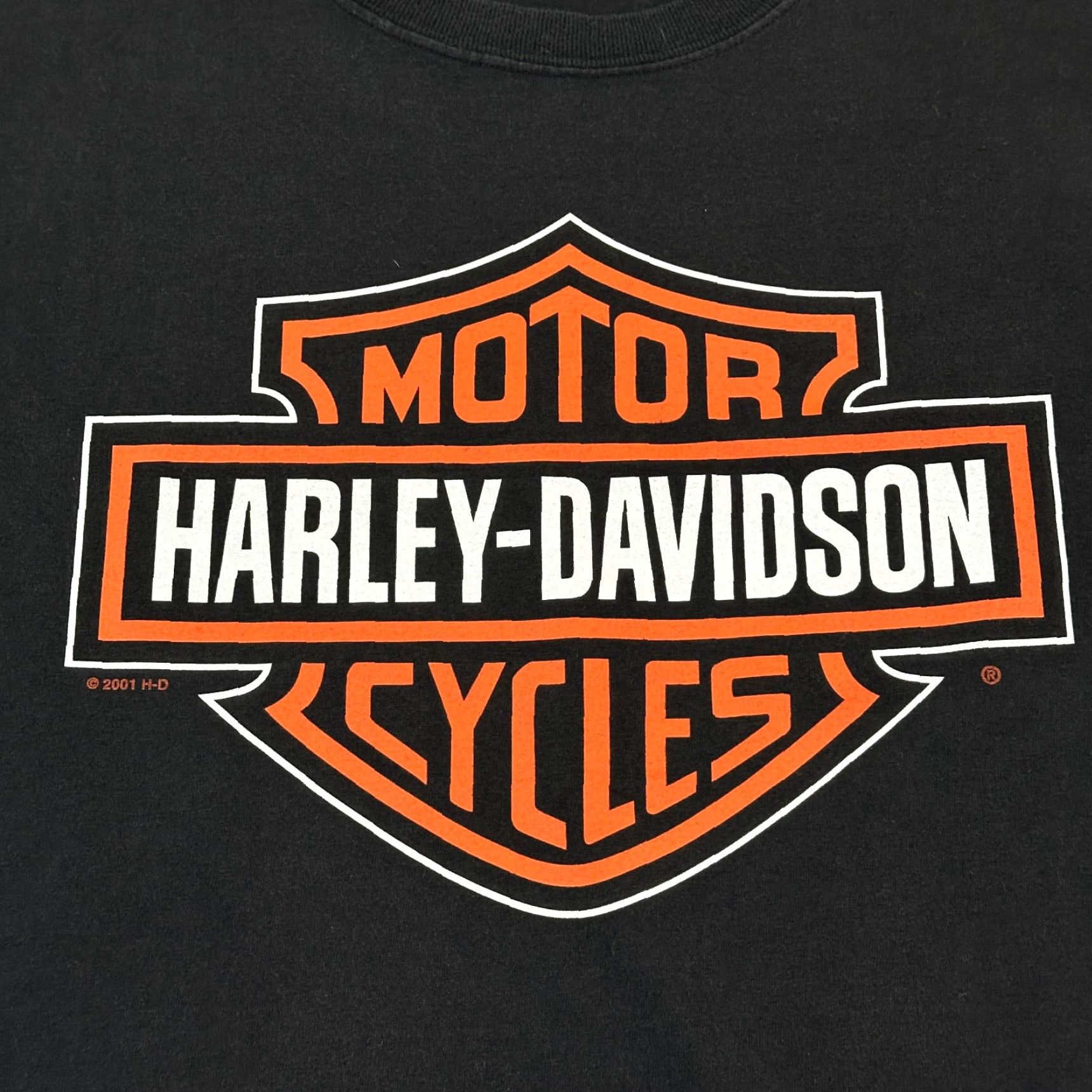 Harley Davidson Harley-Davidson Shirt Mens XL Black Logo Biker Motorcycle Crew Neck Short Sleeve T-Shirt Size US XL / EU 56 / 4 - 2 Thumbnail