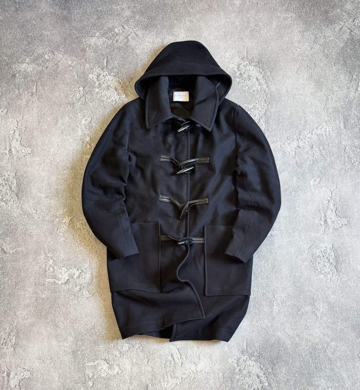 Sandro Sandro XS duffle coat wool jacket + hooded old money Size US XS / EU 42 / 0 - 1 Thumbnail