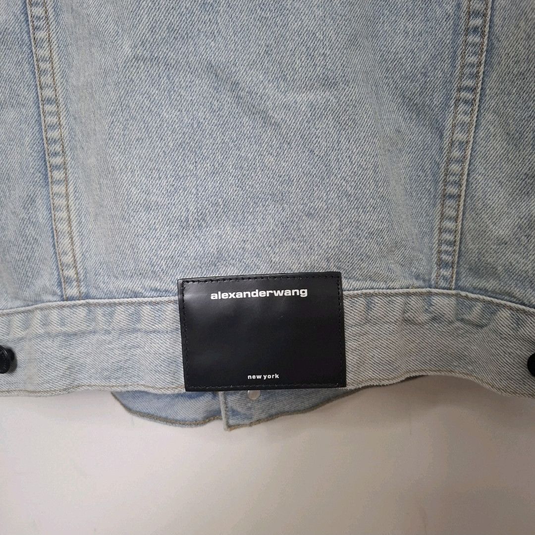 Alexander Wang ALEXANDER WANG Bleach Blue Oversized Daze Denim Jacket Size US XS / EU 42 / 0 - 9 Thumbnail