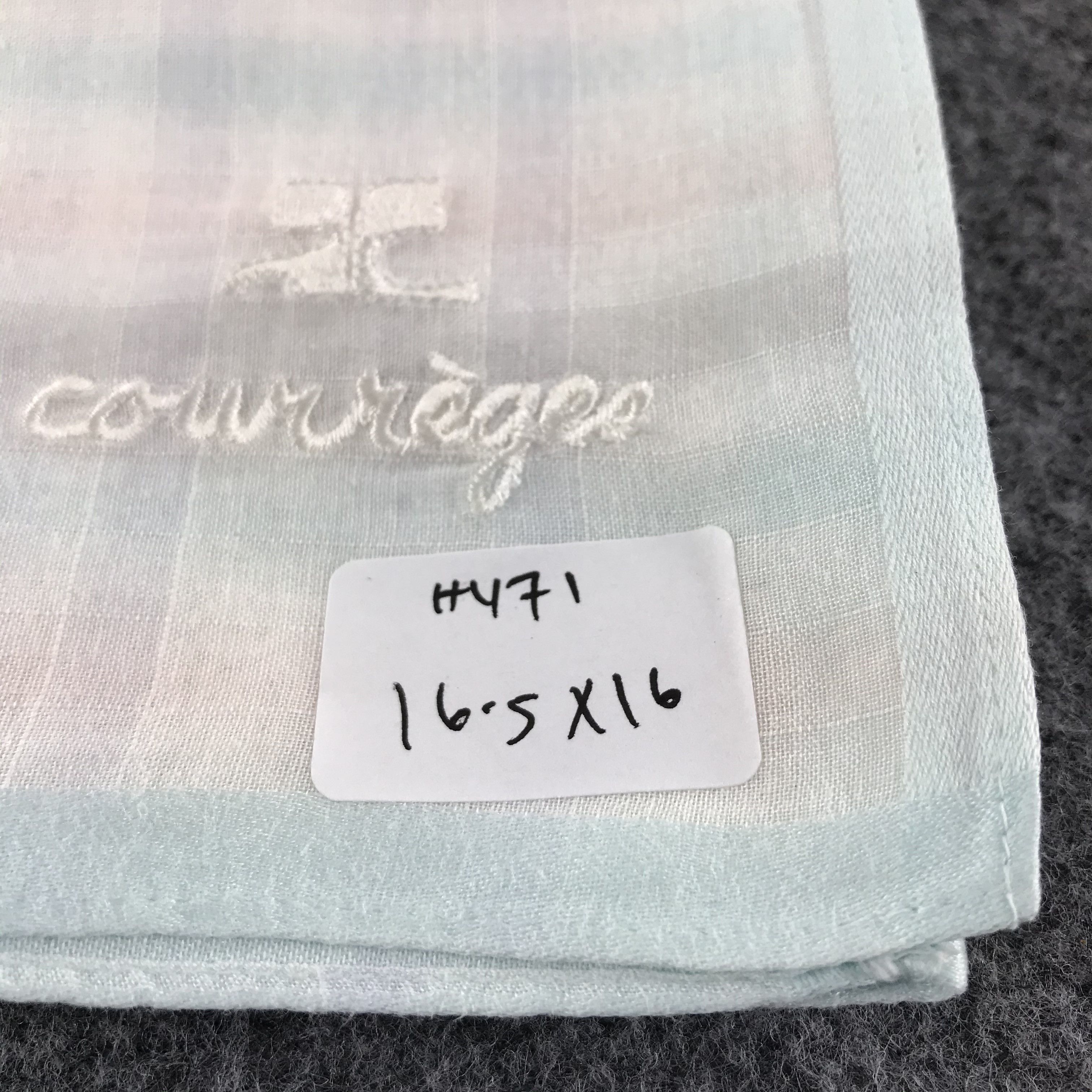 Courreges Courreges Handkerchief Neckerchief Bandana H471 Size ONE SIZE - 9 Thumbnail