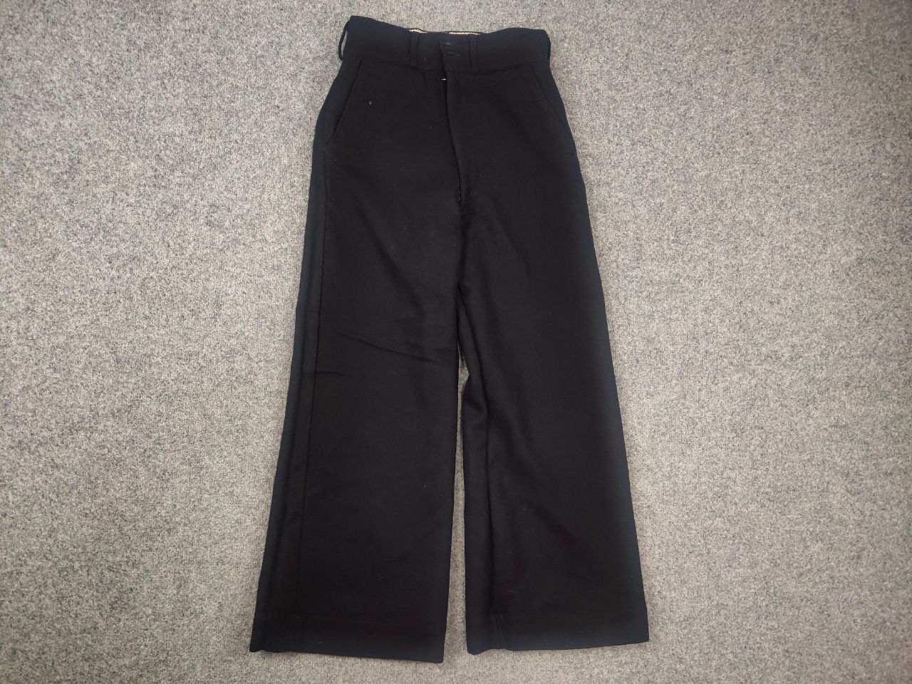 Vintage Vintage 60s Trouser Serge Fly Front Army Wool Military Pants Size US 29 - 6 Thumbnail