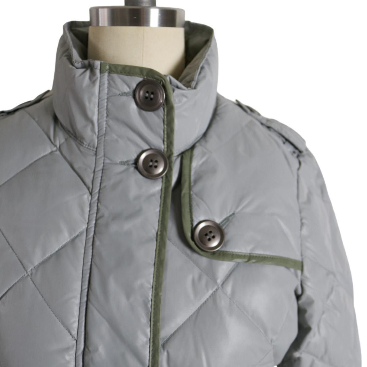 Designer quilted feather down puffer coat Size S / US 4 / IT 40 - 4 Thumbnail