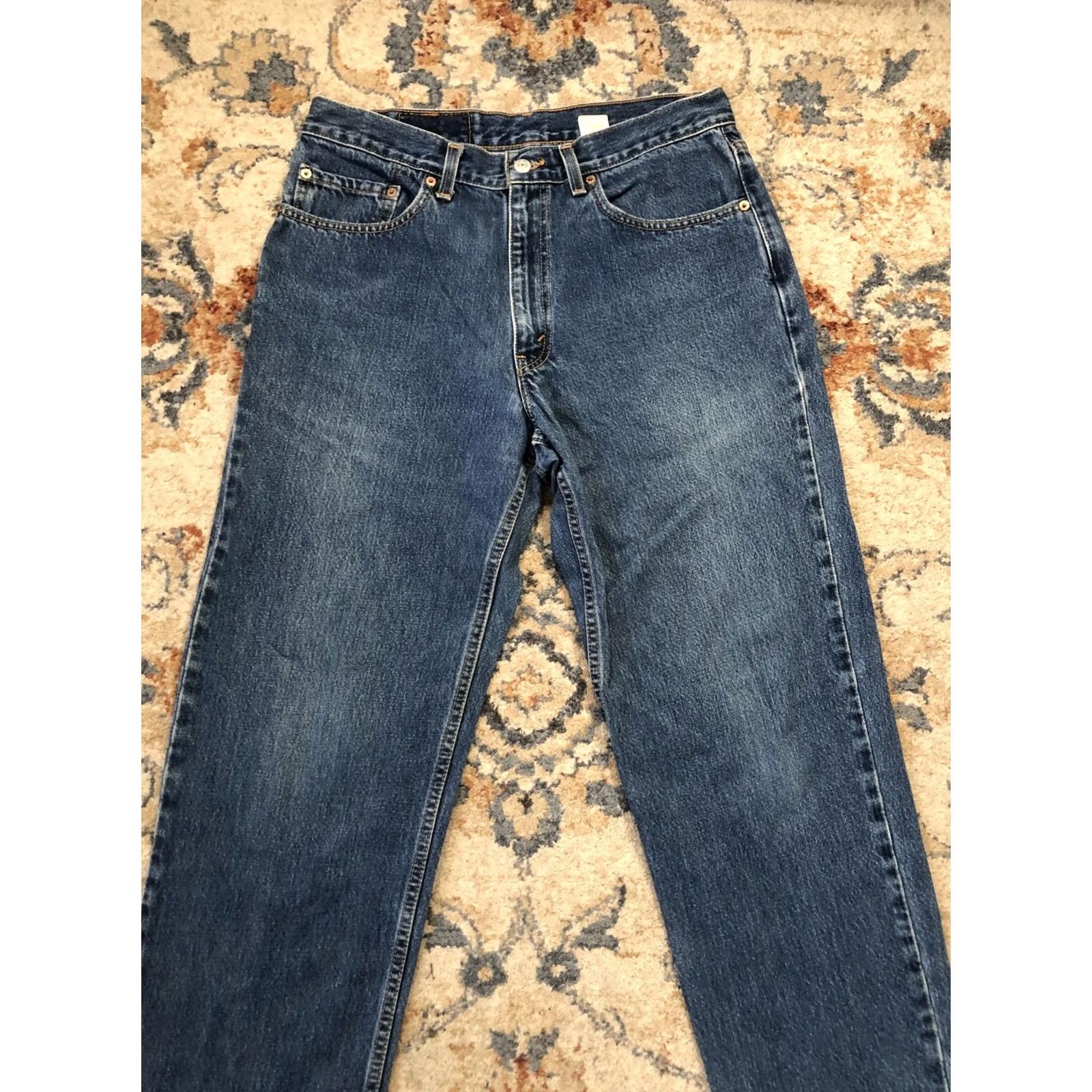 Levi's VINTAGE Levi's 550 Jeans Mens 34x30 Blue Relaxed Fit Made USA Denim 90s Size US 34 / EU 50 - 3 Thumbnail