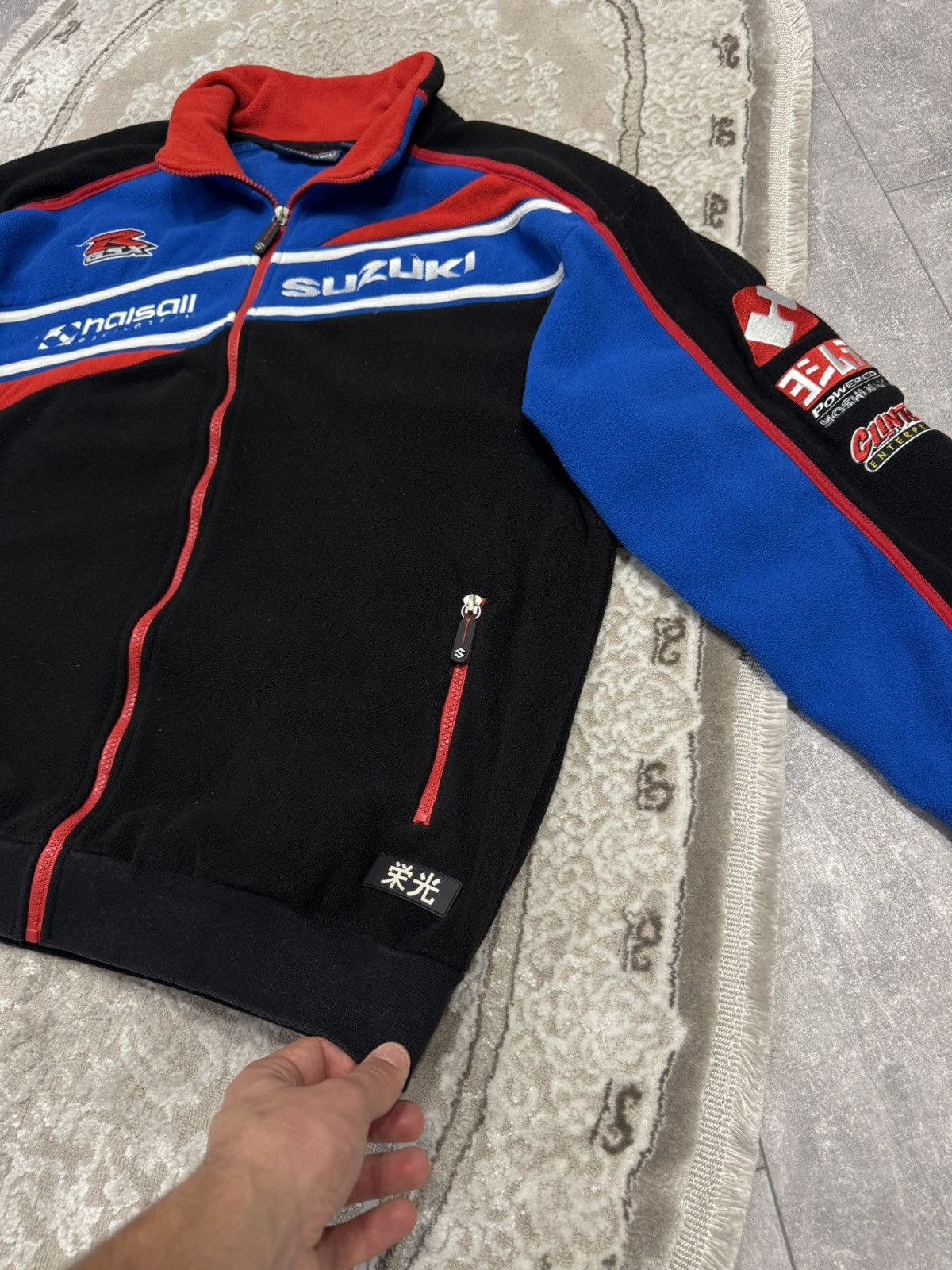 Vintage Suzuki fleece big logo racing jacket merch vintag sweatshirt Size US XL / EU 56 / 4 - 6 Thumbnail