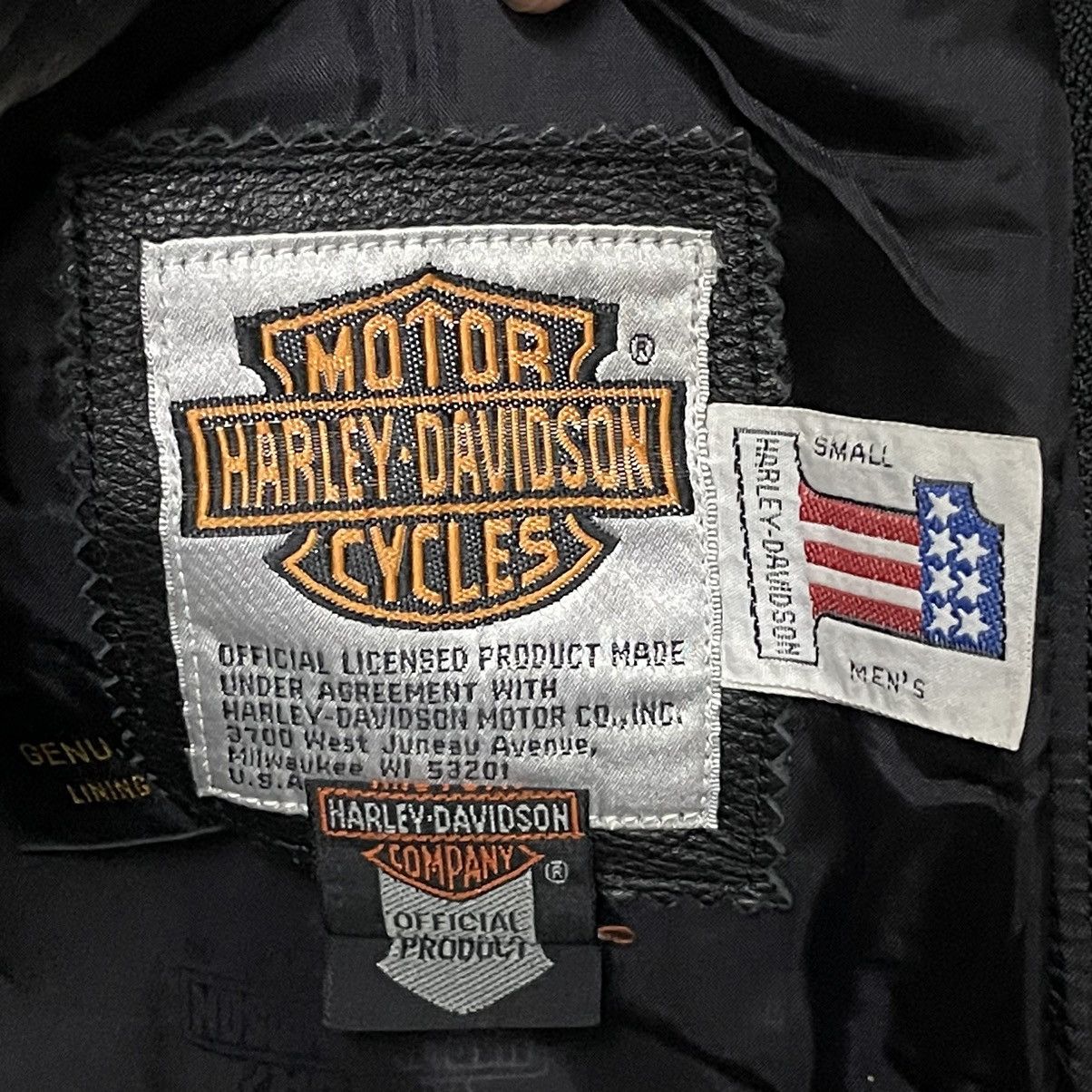 Harley Davidson Vintage Harley Davidson Motorcycle Leather Pants Size US 27 - 8 Thumbnail