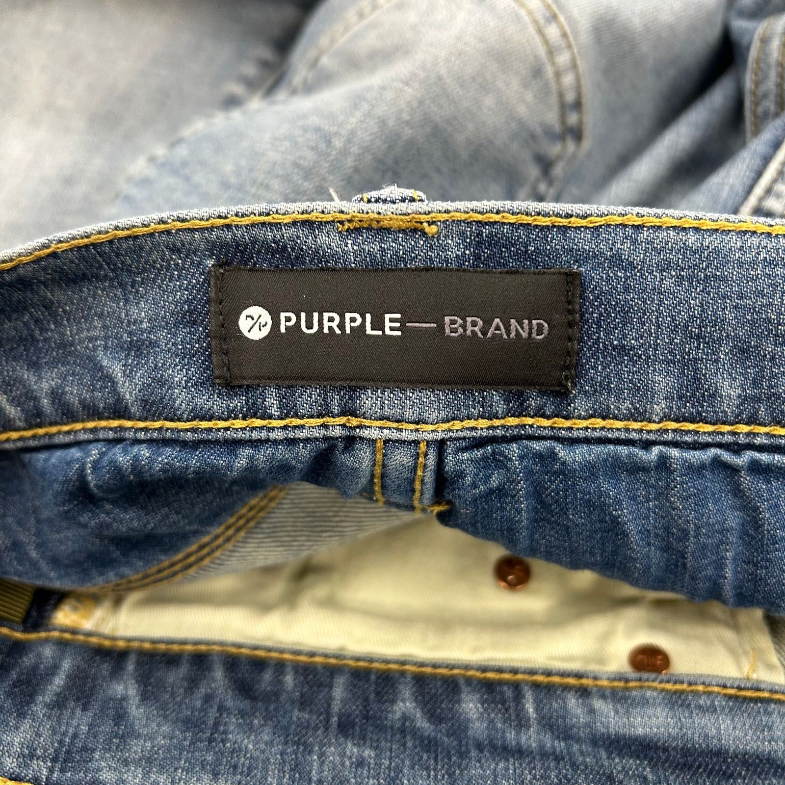 Purple Purple Brand Slim Fit Skinny Jeans Pants size 28 Light wash Size US 28 / EU 44 - 6 Thumbnail
