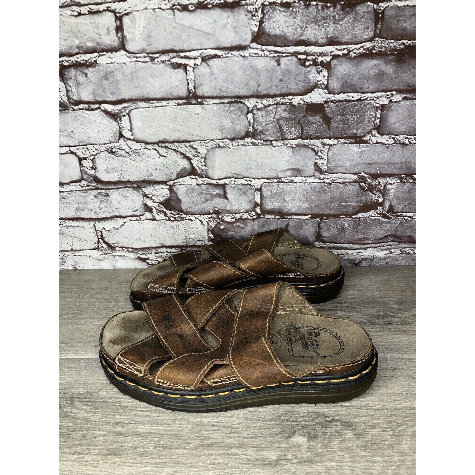 Dr. Martens Vintage 90s DR. DOC MARTENS Brown Leather Fisherman Platform Size US 10 / EU 43 - 19 Thumbnail