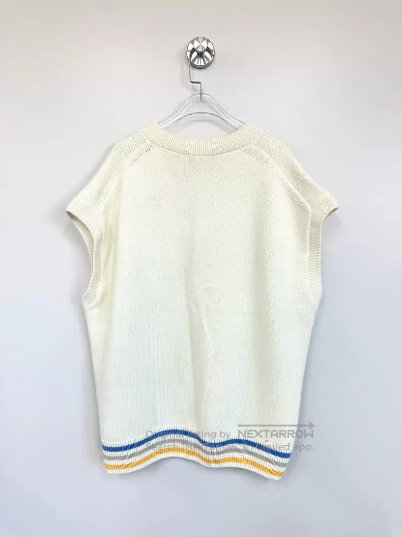 Dior Dior Beige rainbow letter logo woollen knitted vest Size US XL / EU 56 / 4 - 2 Thumbnail