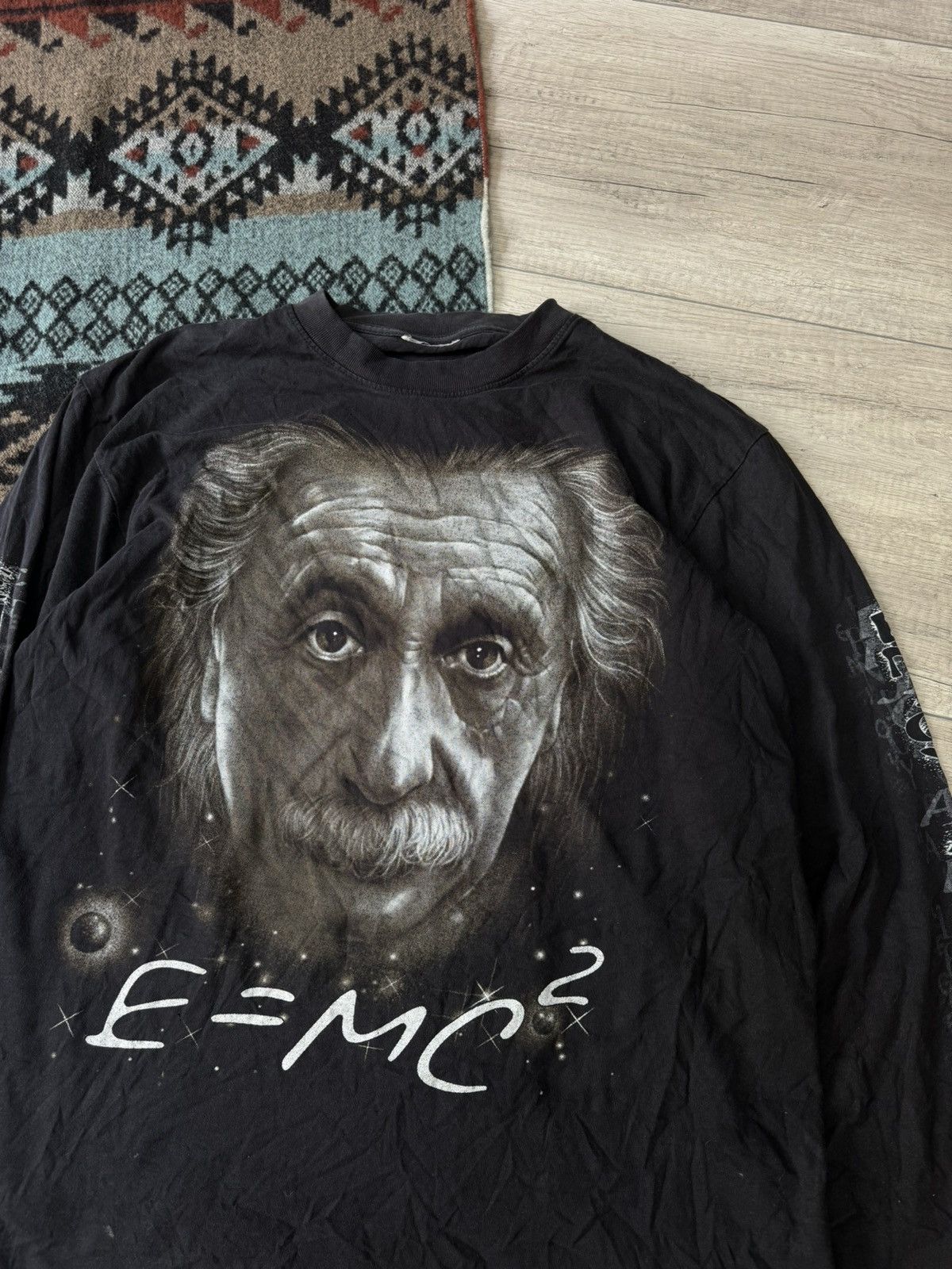 Vintage Vintage 90s Albert Einstein Long Sleeve Enjoy A Legend Size US L / EU 52-54 / 3 - 3 Thumbnail