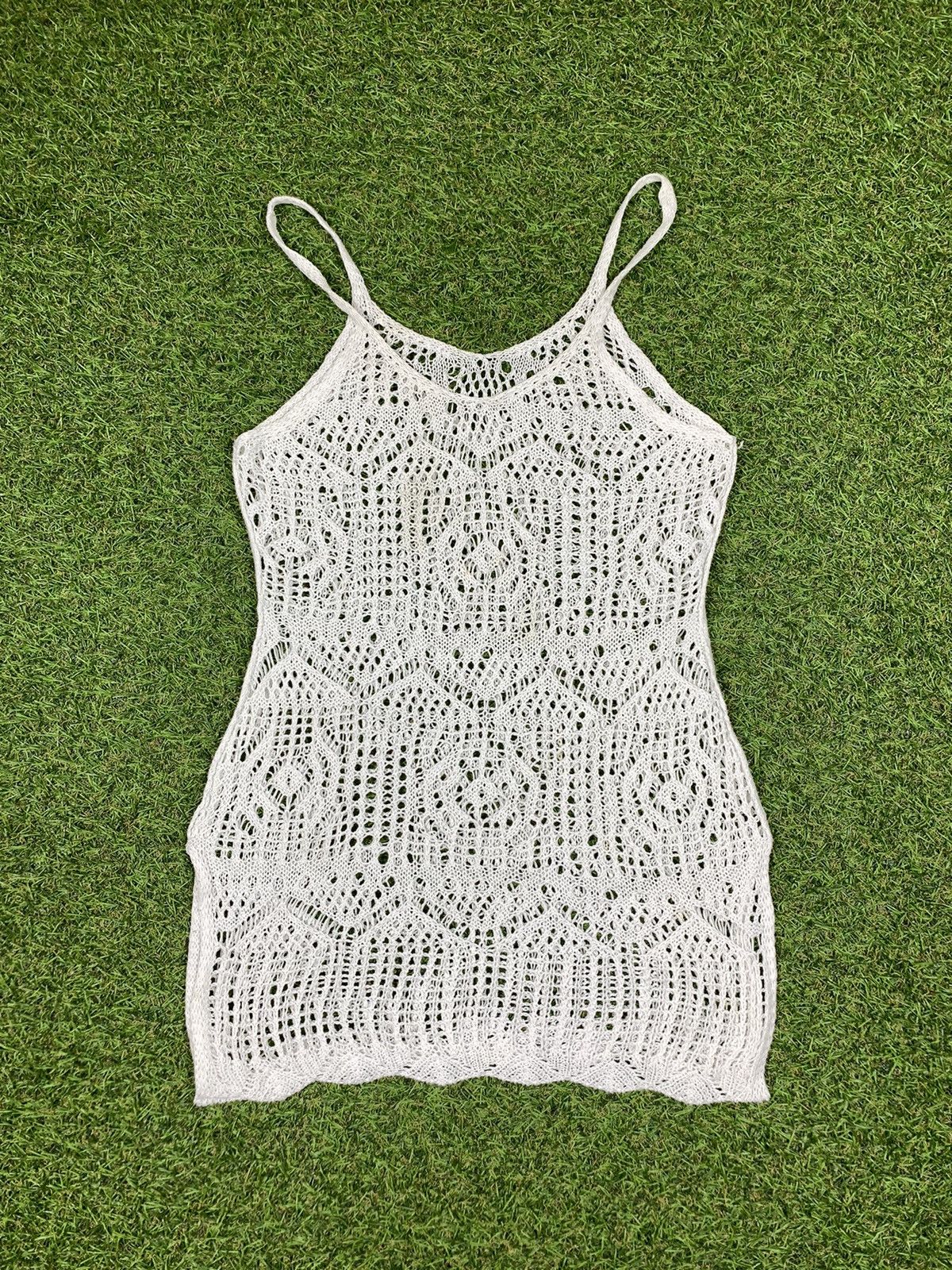 Vintage Vintage Mesh tank top singlet Y2K style Size S / US 4 / IT 40 - 1 Thumbnail
