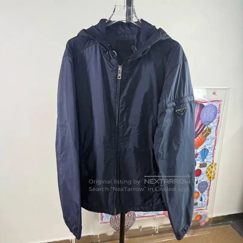 Prada Prada Navy Polyester Women’s Jacket. Size XL / US 12-14 / IT 48-50 - 1 Thumbnail