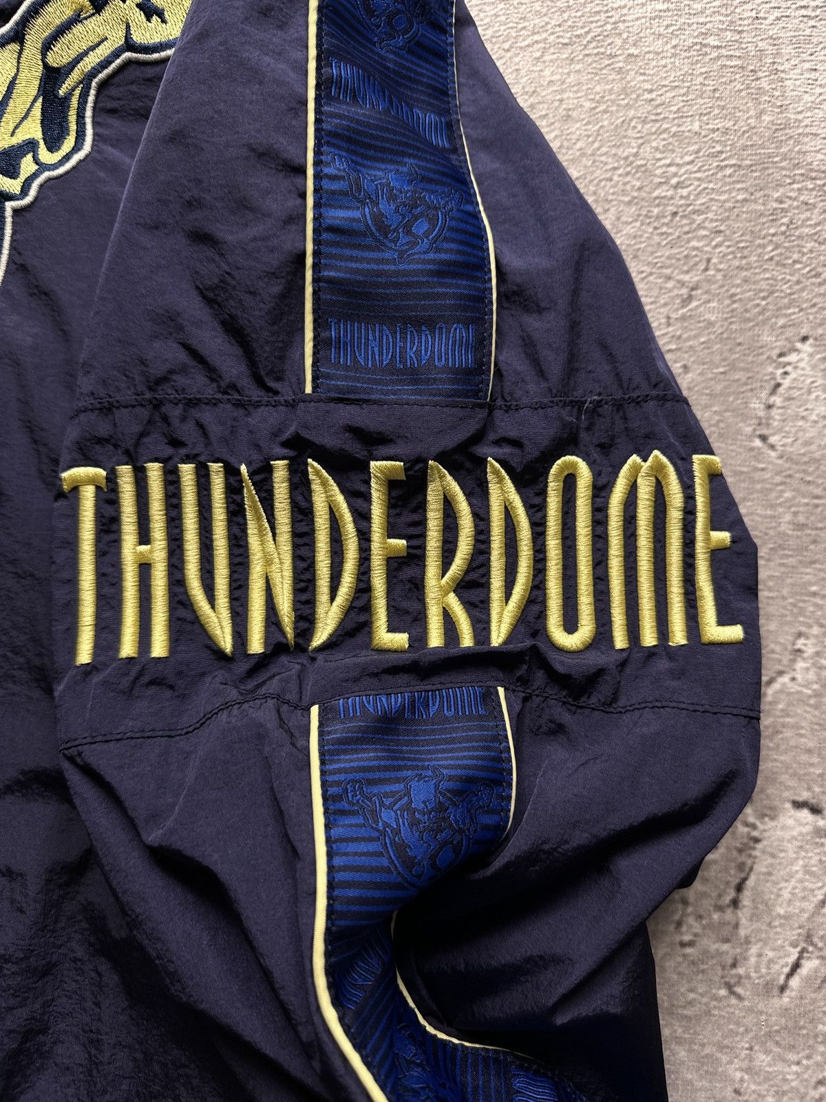 Thunderdome Vintage 00s Thunderdome Hardcore Rave Gabber Big Logo Jacket Size US L / EU 52-54 / 3 - 9 Thumbnail