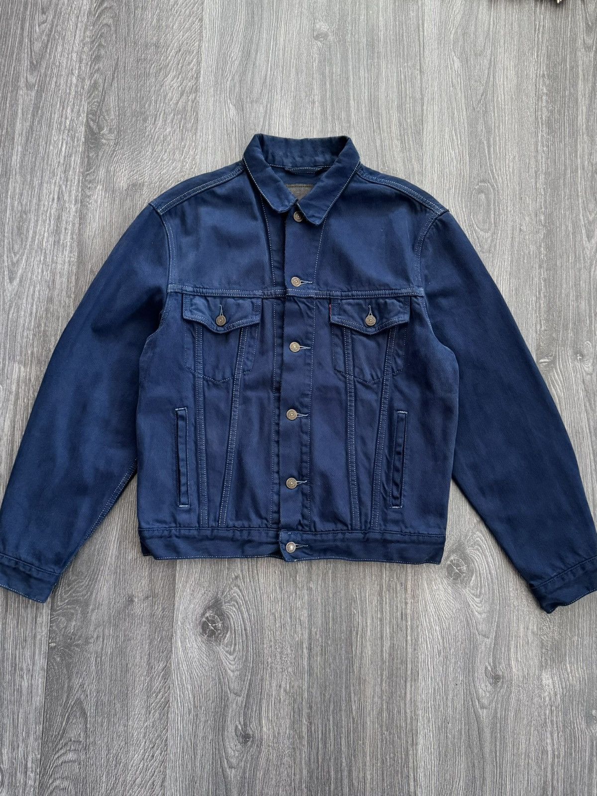 Levi's Vintage Clothing 90s Vintage Levis Navy Trucker Jacket Man M Size US M / EU 48-50 / 2 - 1 Thumbnail