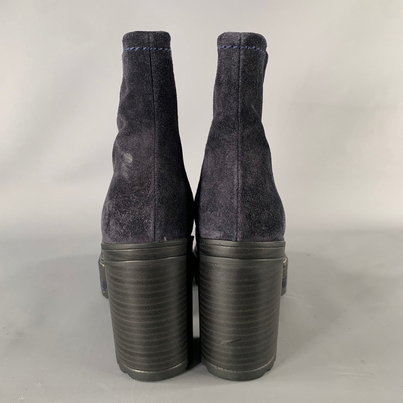 Pons Quintana PONS QUINTANA Size 9 Navy Suede 10078 OLIV-B Boots Size US 9 / IT 39 - 3 Thumbnail