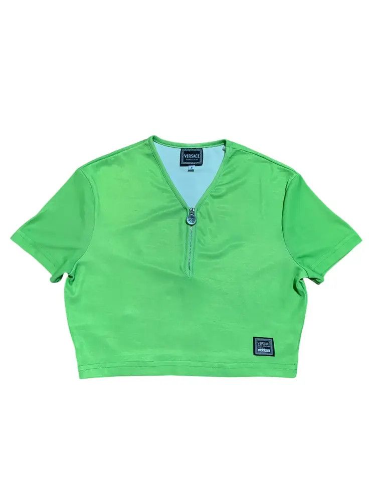 Versace Versace jeans couture medusa halfzip crop top Size S / US 4 / IT 40 - 2 Thumbnail