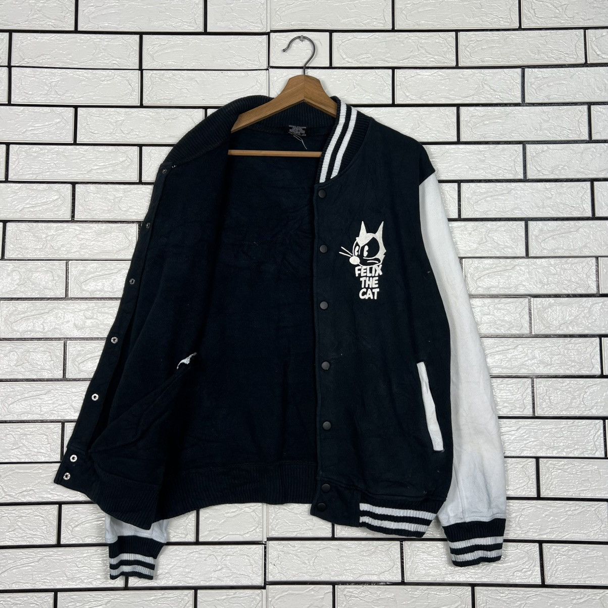 Felix MOONEYES Felix The Cat Big Logo Varsity Jacket #4286-C195 Size US M / EU 48-50 / 2 - 12 Thumbnail