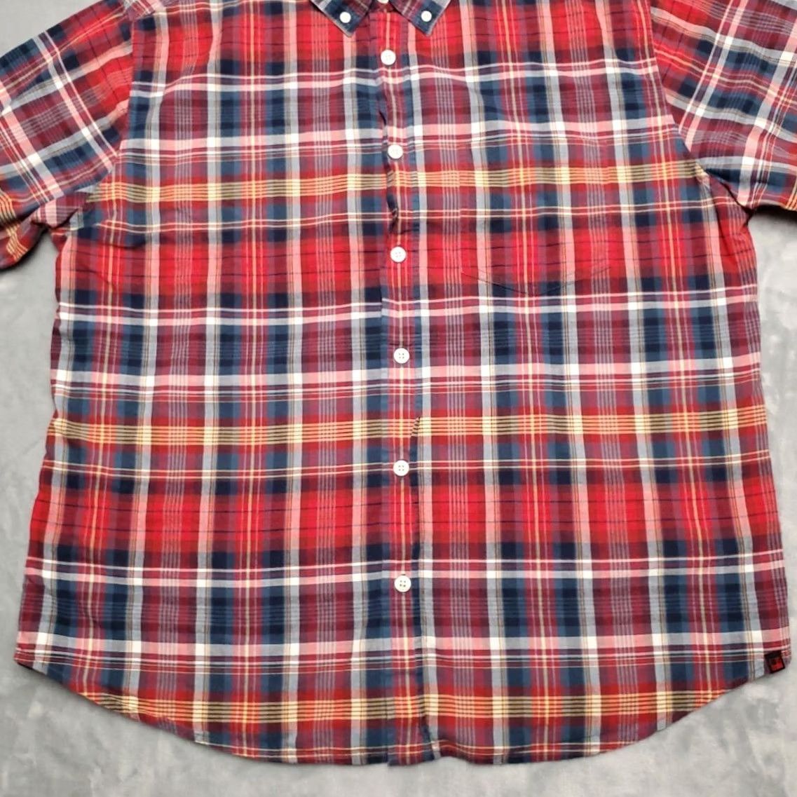 Vintage Woolrich Shirt Men XL Blue Red Plaid Cotton Short Sleeve Outdoor Casual Size US XL / EU 56 / 4 - 2 Thumbnail