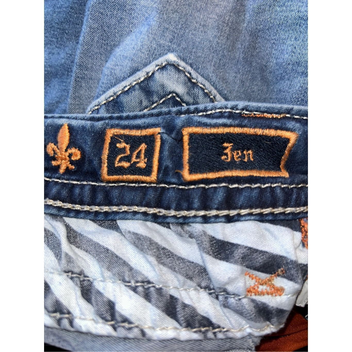 Rock Revival Rock Revival Womens Size 24 Cutoff Denim Jean Shorts Size 24" / US 00 / IT 34 - 4 Thumbnail