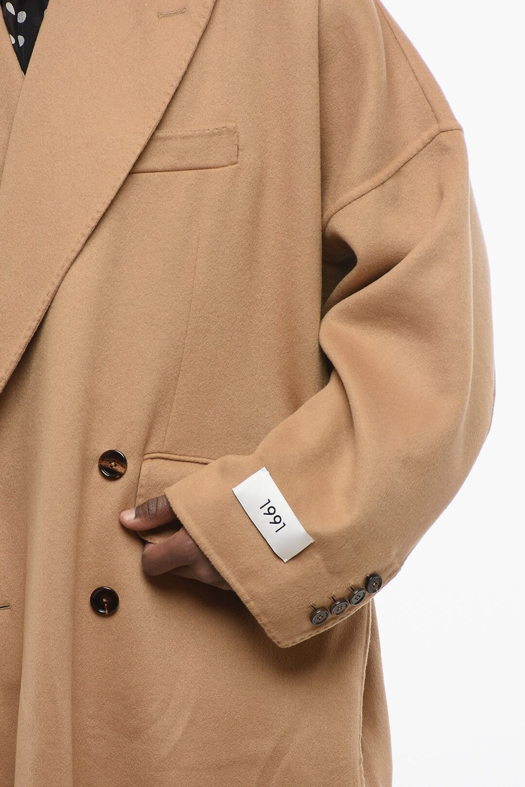 Dolce & Gabbana og1mm0825 Double-breasted Cashmere Coat in Beige Size US S / EU 44-46 / 1 - 3 Thumbnail