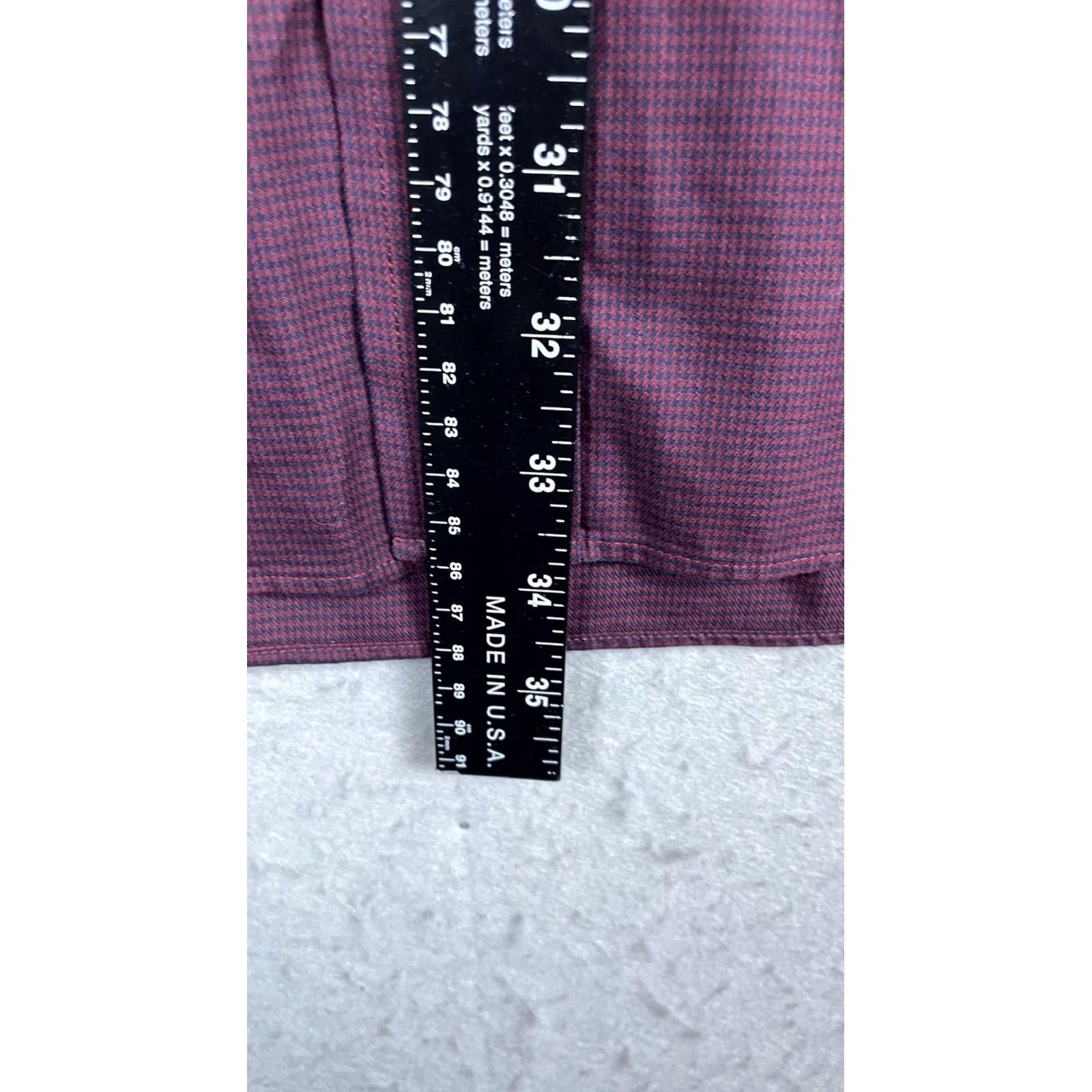 Roundtree & Yorke Roundtree & Yorke Gold Label Shirt Mens 2XL Purple Check Non Iron Classic Fit Dress Shirt Size US XXL / EU 58 / 5 - 4 Thumbnail