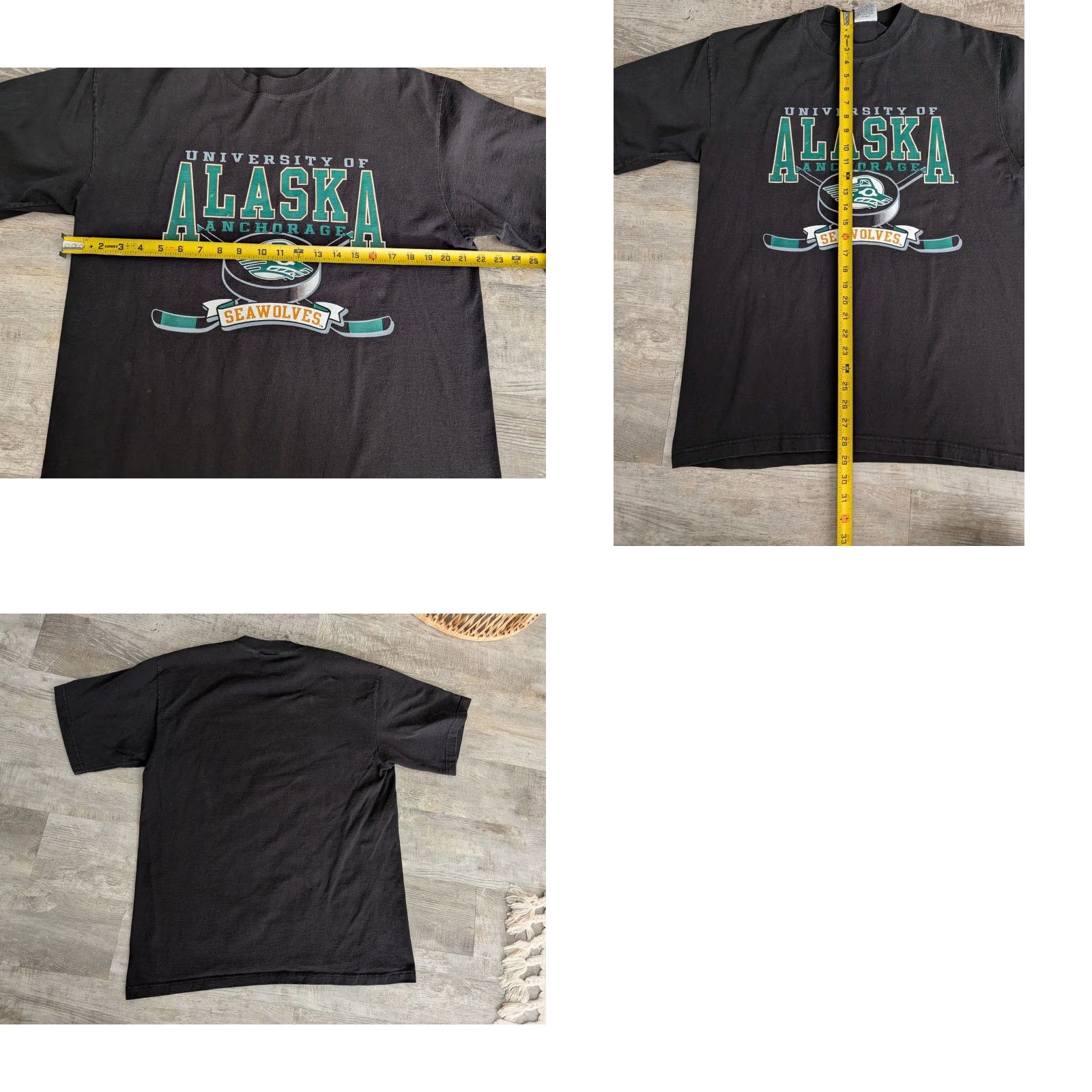 Vintage VINTAGE Gear for Sports Big Cotton T Shirt Seawolves Hockey NCAA Mens L USA Made Size US L / EU 52-54 / 3 - 8 Thumbnail