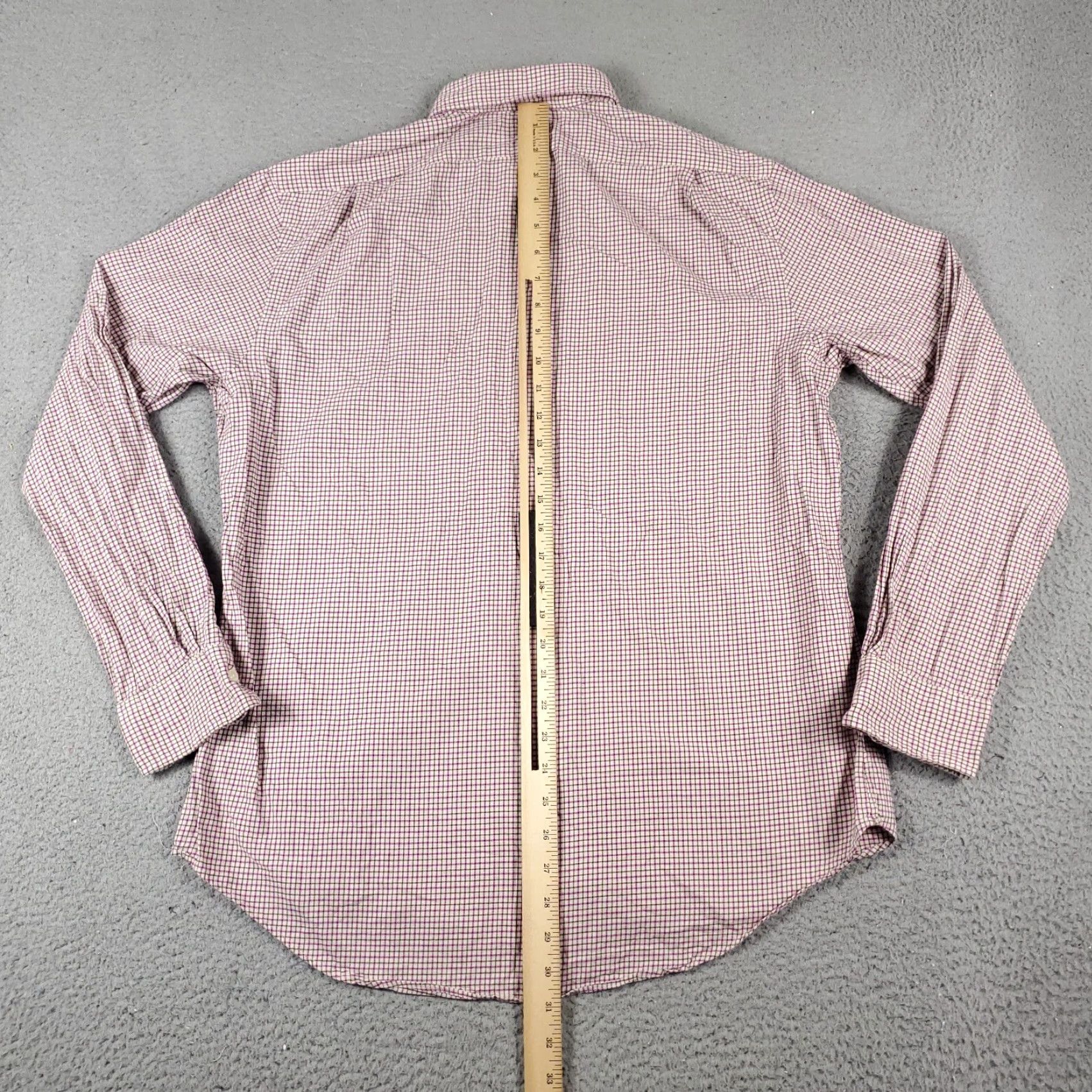 Ralph Lauren Ralph Lauren Shirt Mens Large Purple Beige Check Button-Up Long Sleeve Casual Classic Size US L / EU 52-54 / 3 - 3 Thumbnail