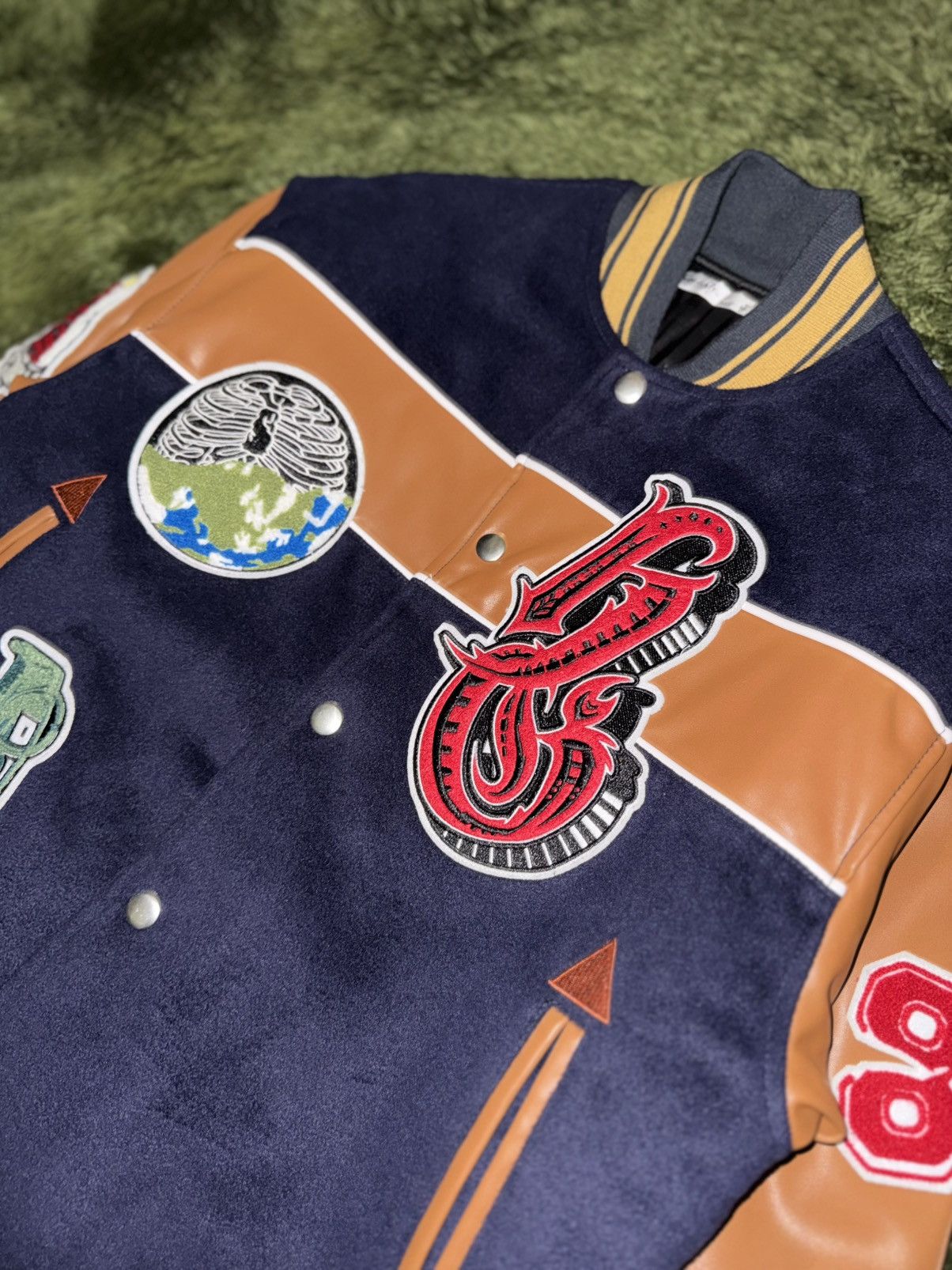 Japanese Brand [1] High Gate Japan Patchwork Varsity Jacket Size US XL / EU 56 / 4 - 2 Thumbnail
