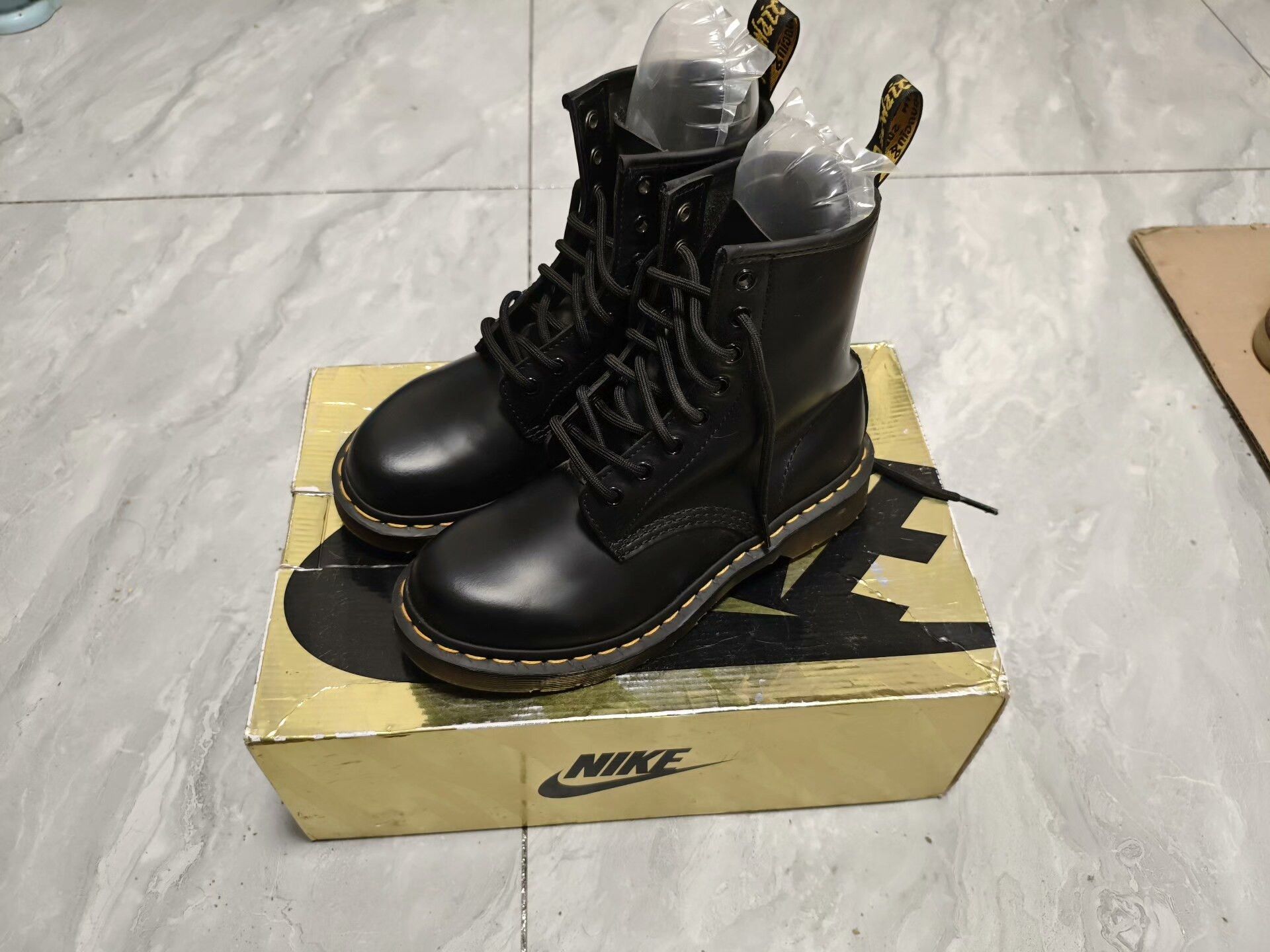 Dr. Martens Dr. Martens Casual Black Boots us_7 Women Size US 7 / IT 37 - 1 Thumbnail