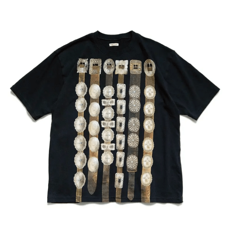 Kapital 20/- Jersey Crew T (Curtain Concho pt) Size US XL / EU 56 / 4 - 1 Thumbnail