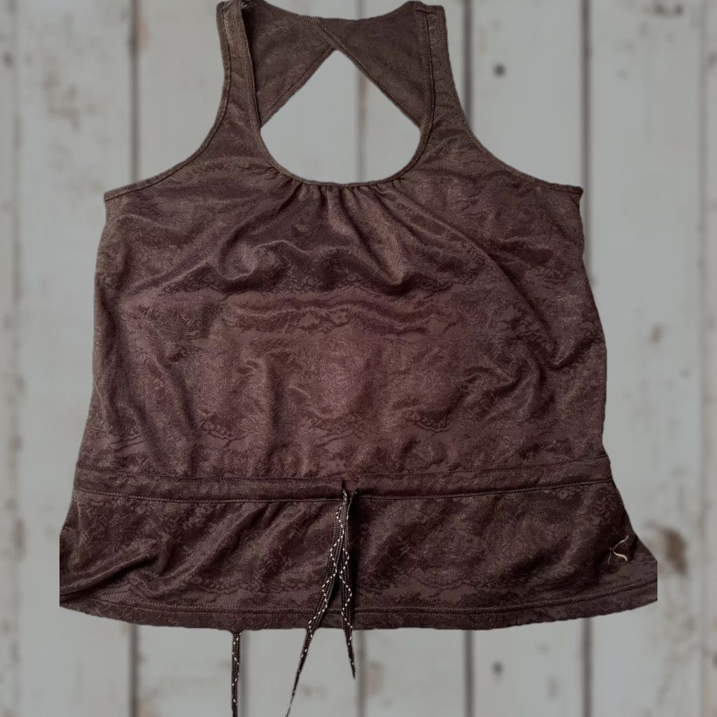 Vintage Capezio Dance Darina Top Lace Black Roses 10706C New Black Tank Top Ties Large Size L / US 10 / IT 46 - 1 Thumbnail