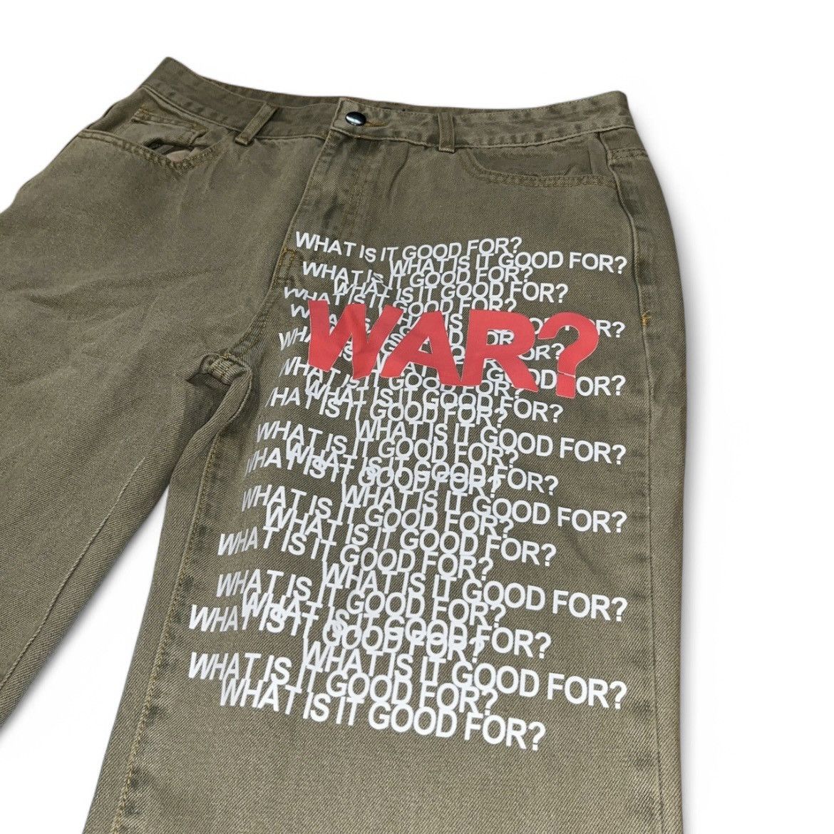 Vintage Hip Hop Baggy Jeans Wide Leg Ripped Pants Denim Streetwear Size US 32 / EU 48 - 3 Thumbnail
