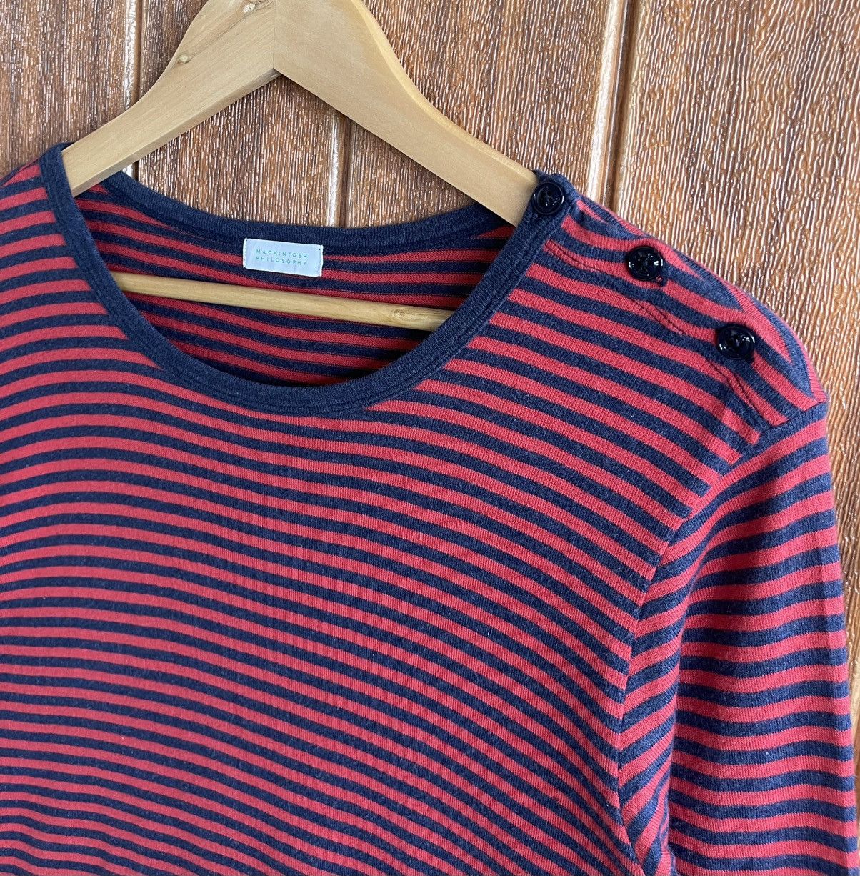 Kiko Kostadinov GCS24🔥MACKINTOSH PHILOSOPHY🔥Striped Sweatshirt Longsleeve Size US M / EU 48-50 / 2 - 2 Thumbnail