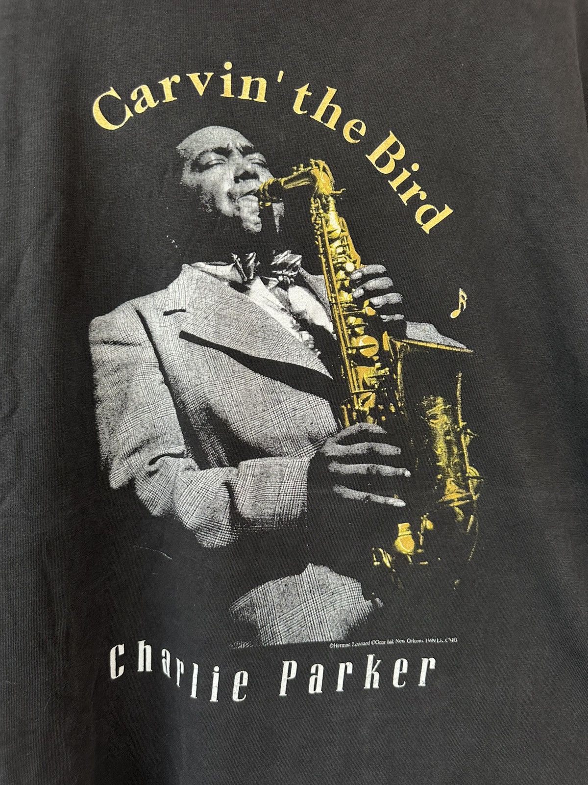 Band Tees Vintage 90s Charles Parker “Carvin’ The Bird” Tee Size US XL / EU 56 / 4 - 2 Thumbnail