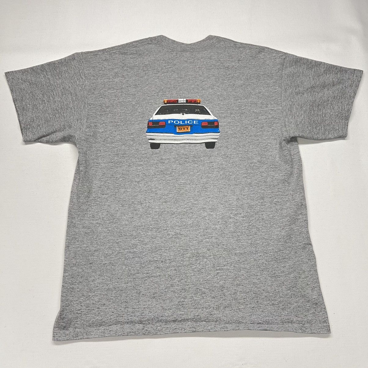 Anvil × Vintage VTG Police Car Tee Shirt Anvil Single Stitch Double Sided Size US L / EU 52-54 / 3 - 2 Thumbnail