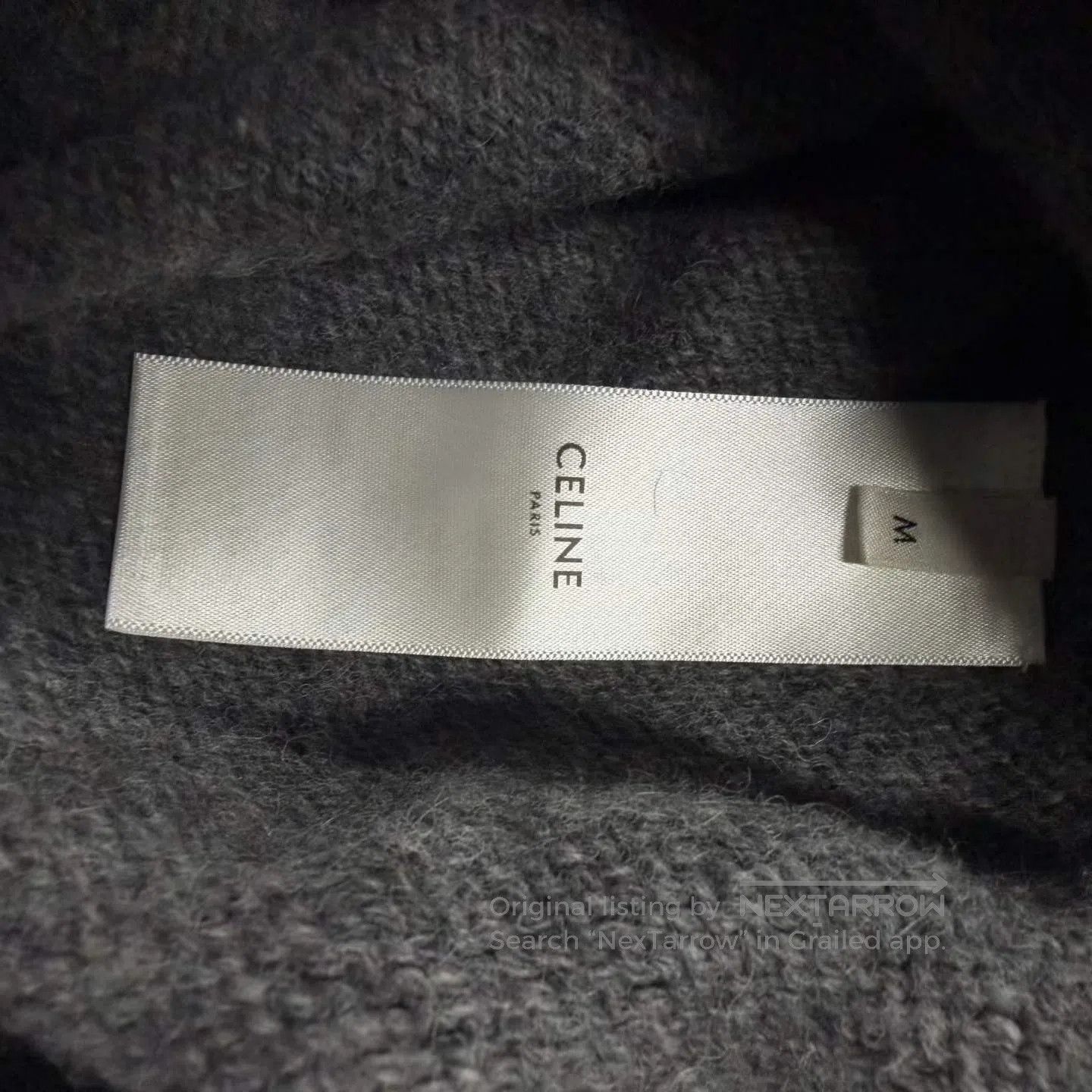 Celine CELINE Grey Logo Knit Sweater| Size US S / EU 44-46 / 1 - 4 Thumbnail