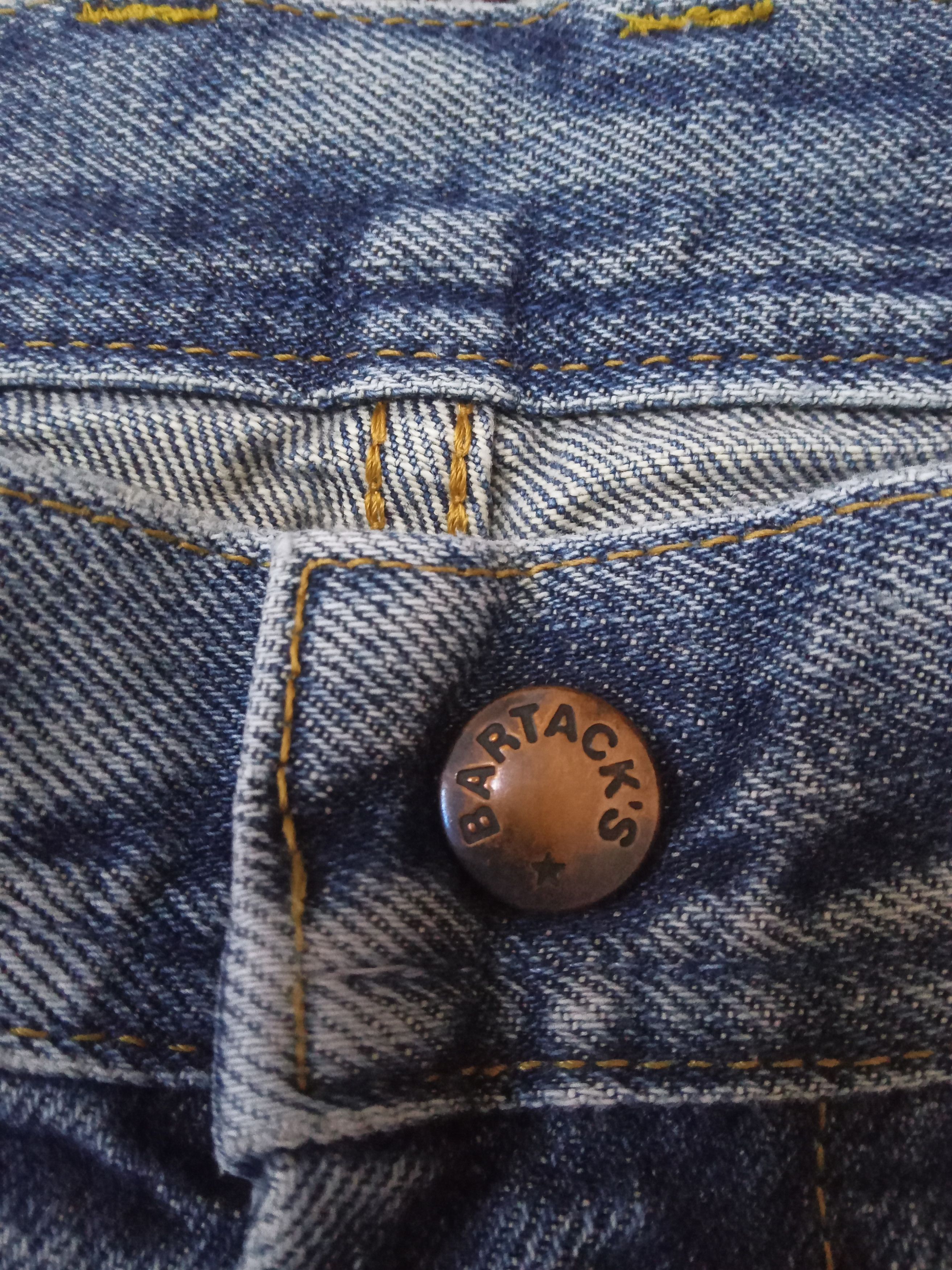 Japanese Brand Bartack Distressed Vintage Denim Biker Pants Size US 32 / EU 48 - 6 Thumbnail