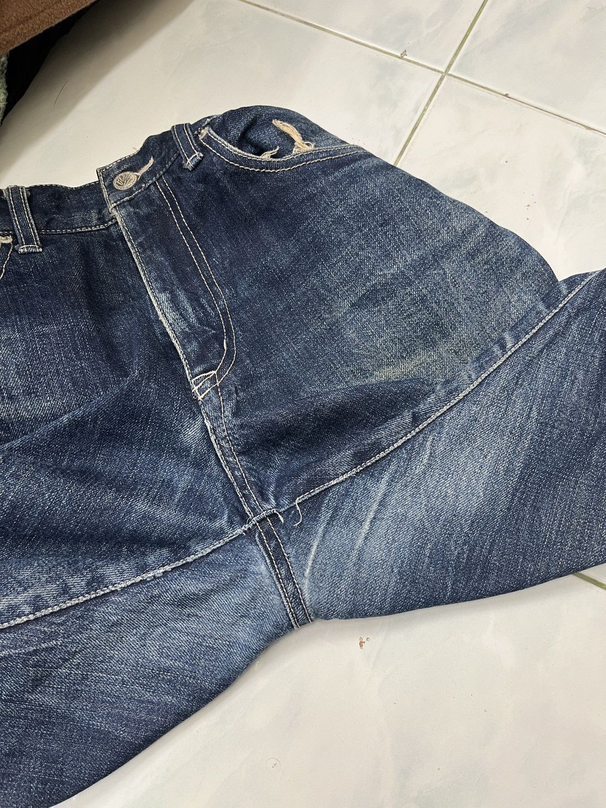 Japanese Brand × Vintage 🔥🔥🔥ARCHIVE QUENCH JAPAN BLUE INDIGO DENIM Size US 32 / EU 48 - 21 Thumbnail