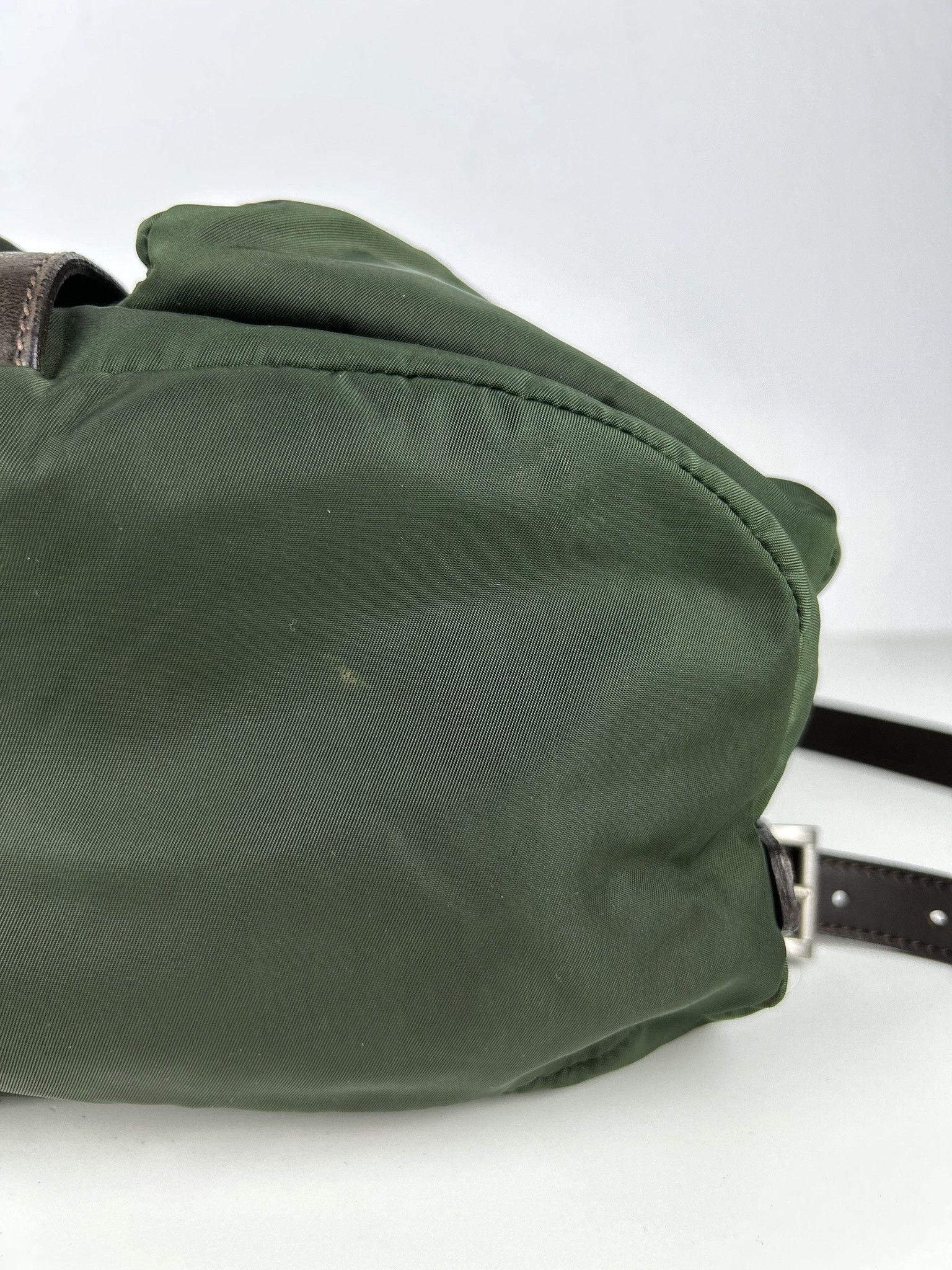 Prada Vintage Prada nylon and leather triangle logo cargo backpack Size ONE SIZE - 14 Thumbnail