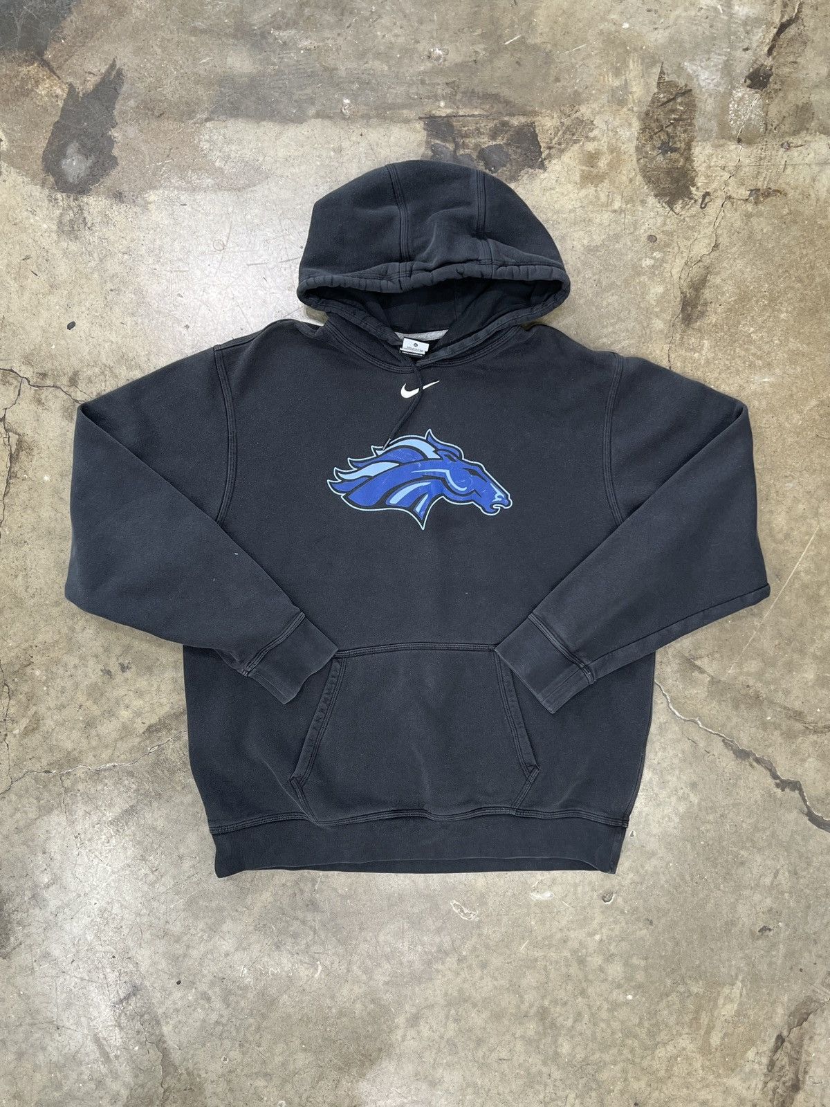 Nike Nike Center Swoosh Bronco / Horse Sports Hoodie XL Size US XL / EU 56 / 4 - 2 Thumbnail