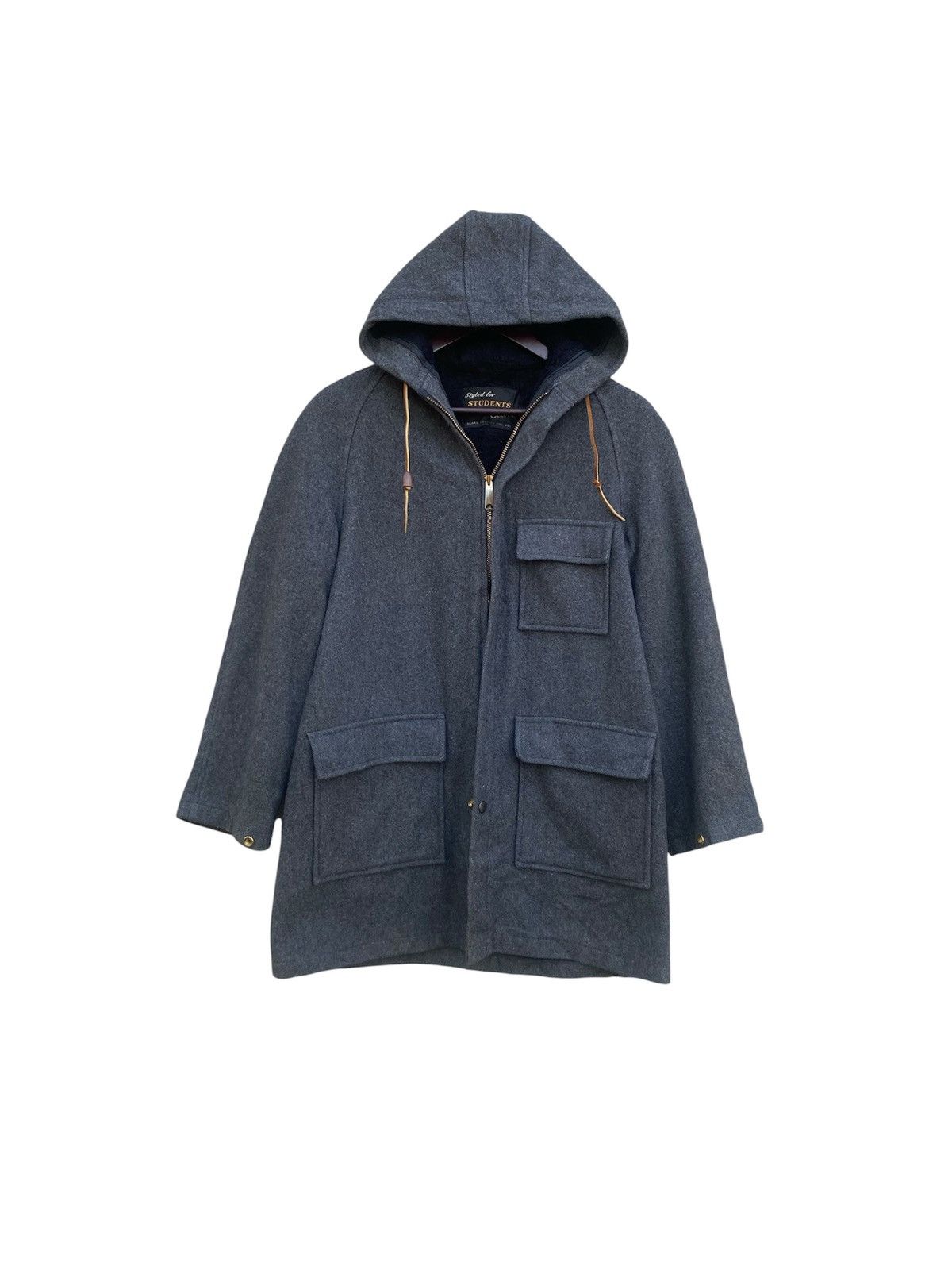Sears Vintage Sears Roebuck & Co Wool Jacket With Hoodie Size US M / EU 48-50 / 2 - 1 Thumbnail