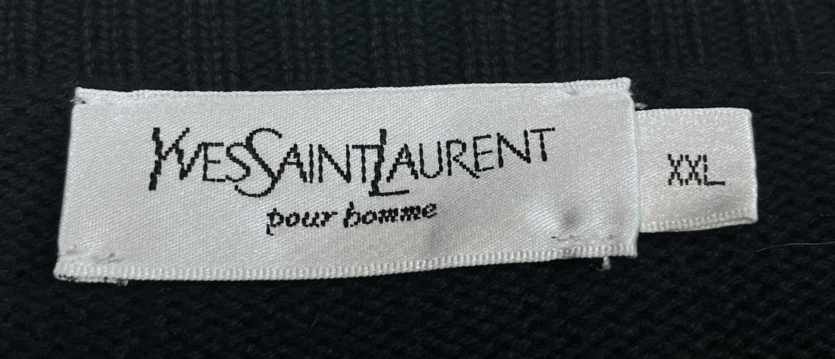 Vintage × Yves Saint Laurent YSL Yves Saint Laurent Black Sweater Size US XXL / EU 58 / 5 - 6 Thumbnail
