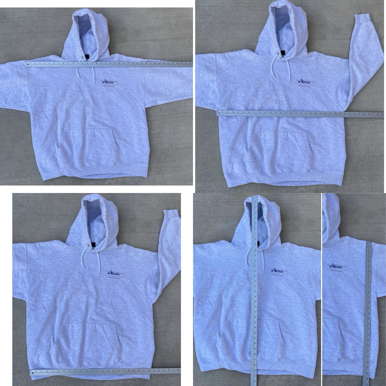 Vintage VINTAGE Hobie Surfboards Dana Point CA Hoodie Sweatshirt Gray Pullover XL 90s Mens Size US XL / EU 56 / 4 - 11 Thumbnail