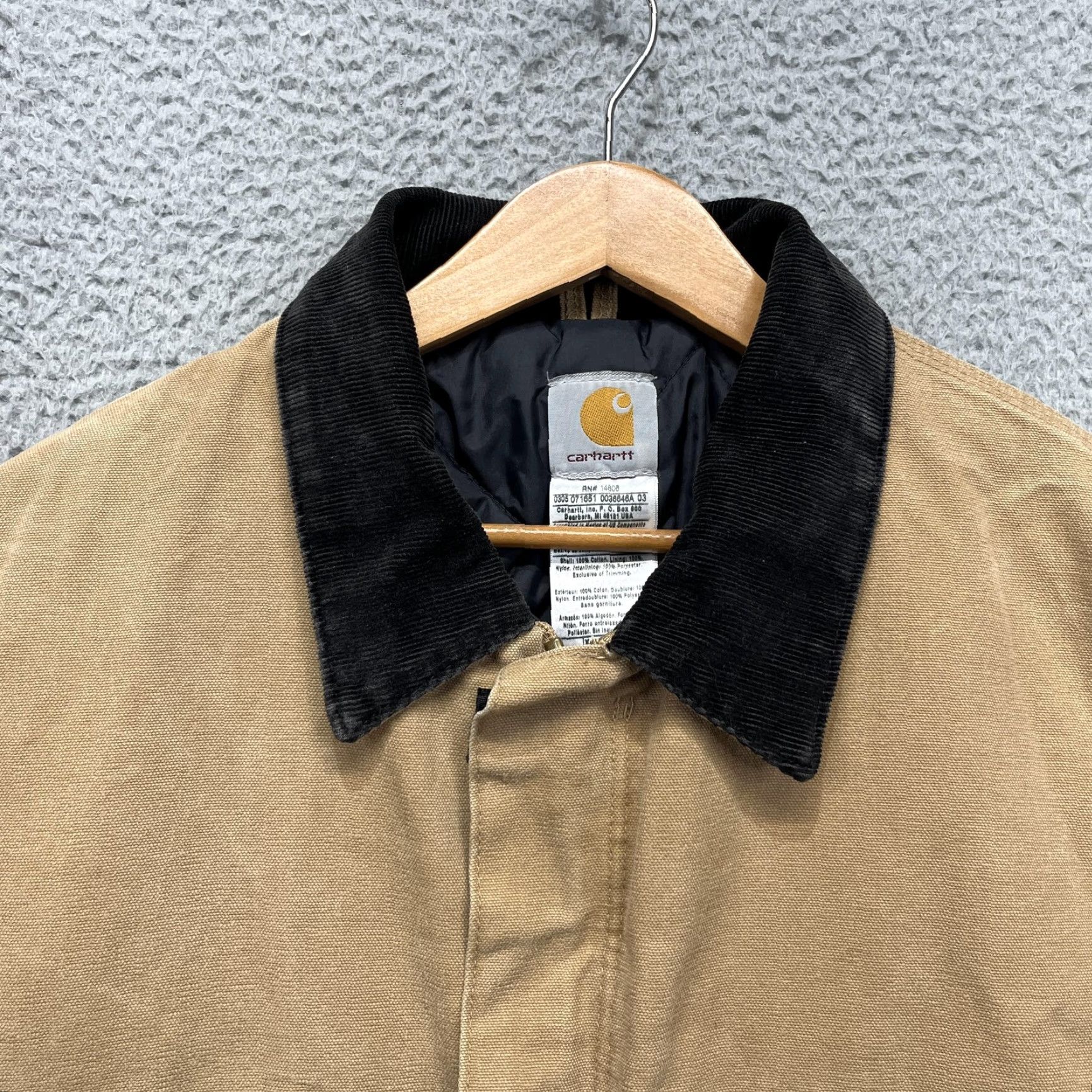 Carhartt VINTAGE Carhartt C26 Jacket Mens XL Brown Duck Canvas Arctic Coat Quilt Lined Ranch জ Size US XL / EU 56 / 4 - 3 Thumbnail