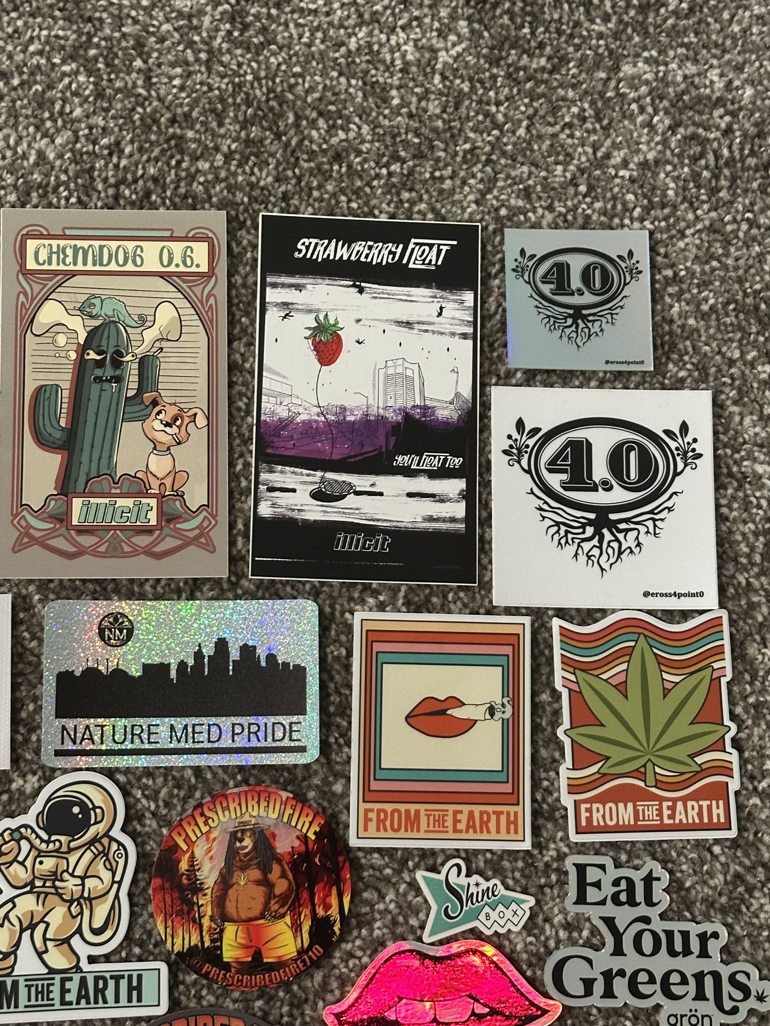 Vintage 30 Assorted Cannabis sticker lot Size ONE SIZE - 5 Thumbnail