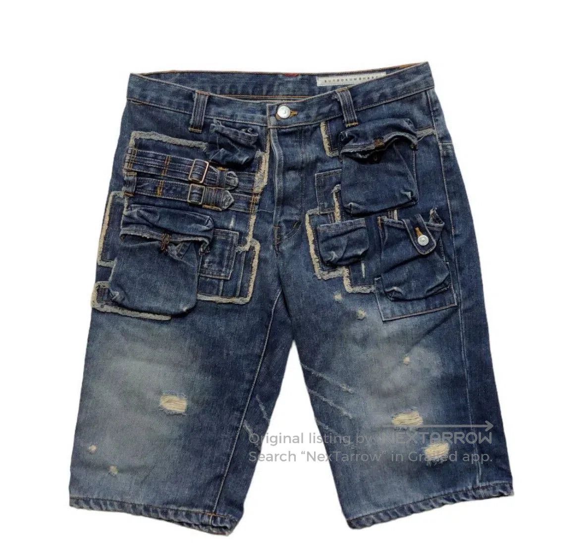 Other Issey Miyake Denim Shorts with Pockets. Size US 28 / EU 44 - 3 Thumbnail