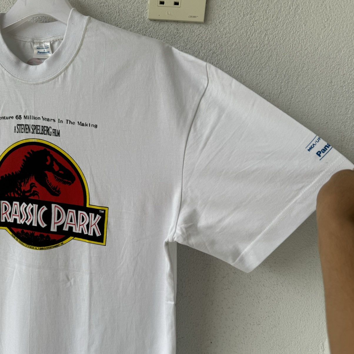 Vintage vintage JURASSIC PARK 1992 1993 t shirt.. movie tees.. Size US L / EU 52-54 / 3 - 5 Thumbnail