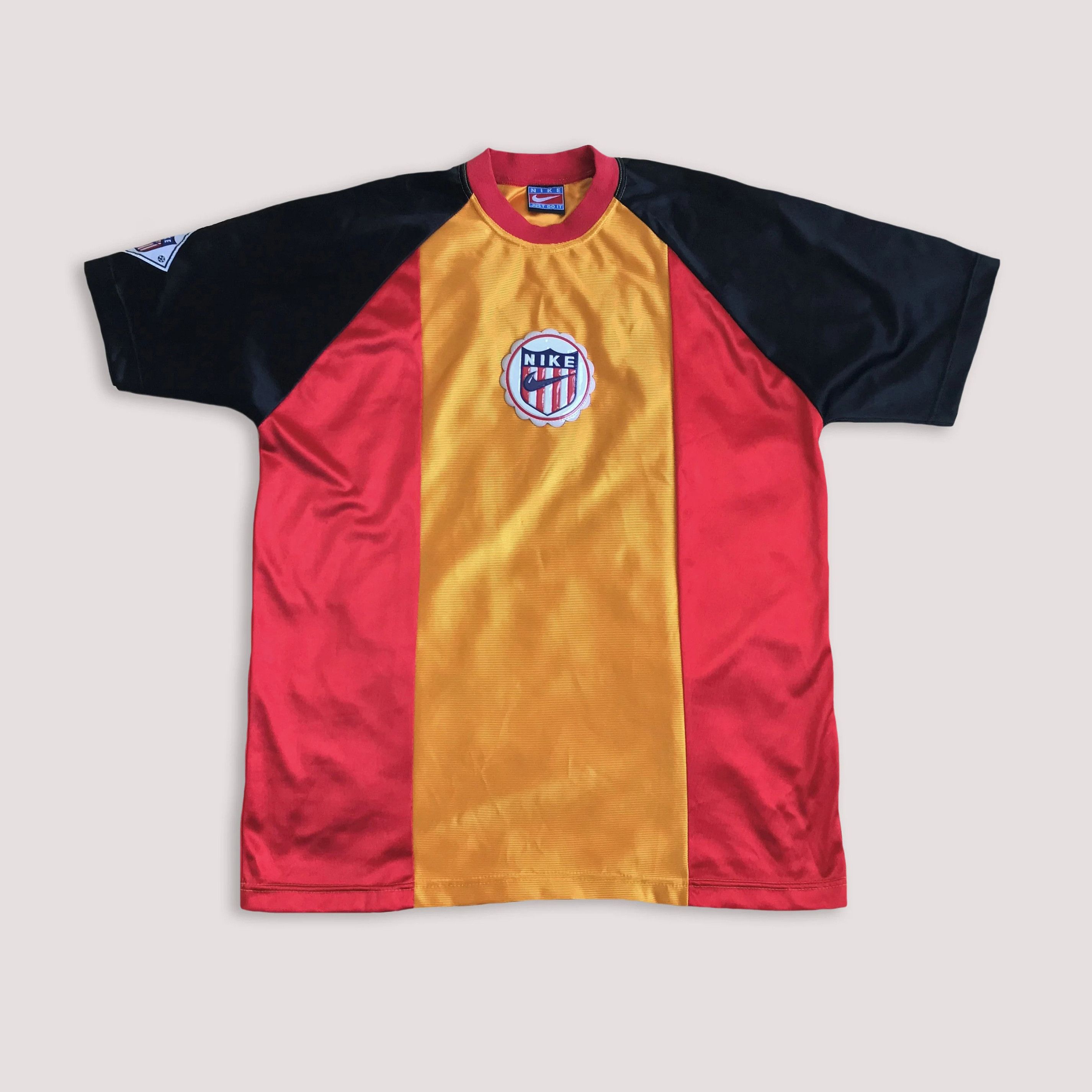 Nike Vintage 90s NIKE Jersey Football Soccer Kit Tricot Striped Size US L / EU 52-54 / 3 - 2 Thumbnail