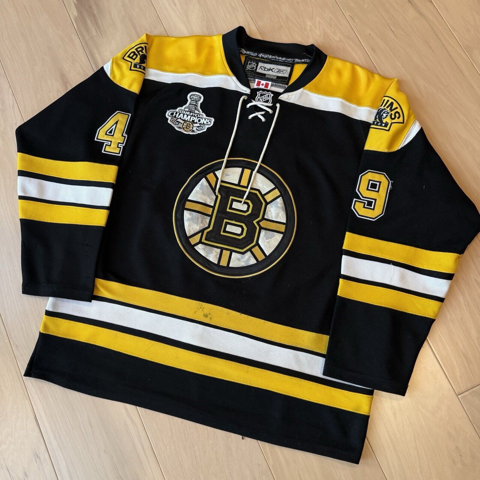 NHL × Reebok Rich Peverley Boston Bruins Jersey 50 Black Yellow NHL CCM Size US M / EU 48-50 / 2 - 10 Thumbnail